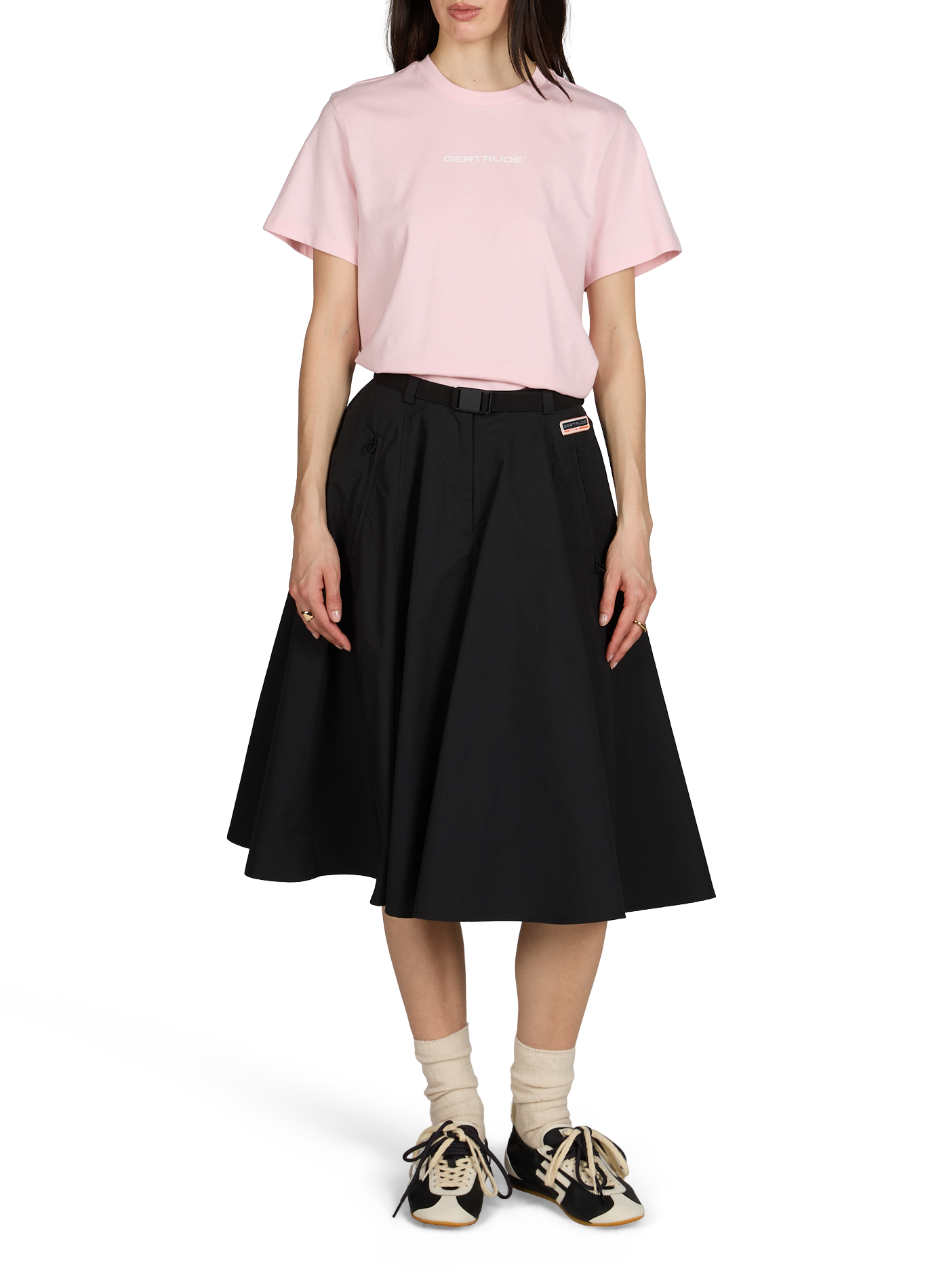 Straight T-shirt with screen-printed logo GERTRUDE ET GASTON Pink