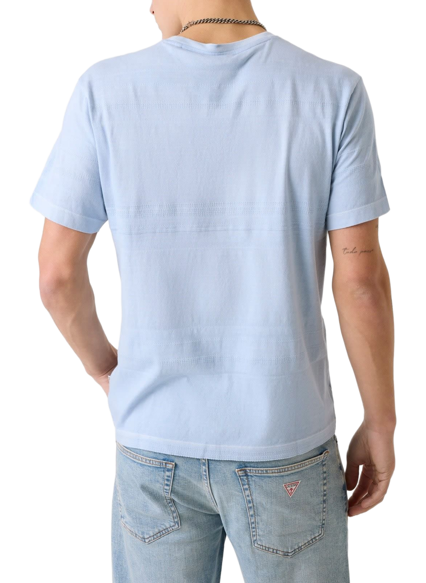 Cotton Logo T-shirt GUESS Green