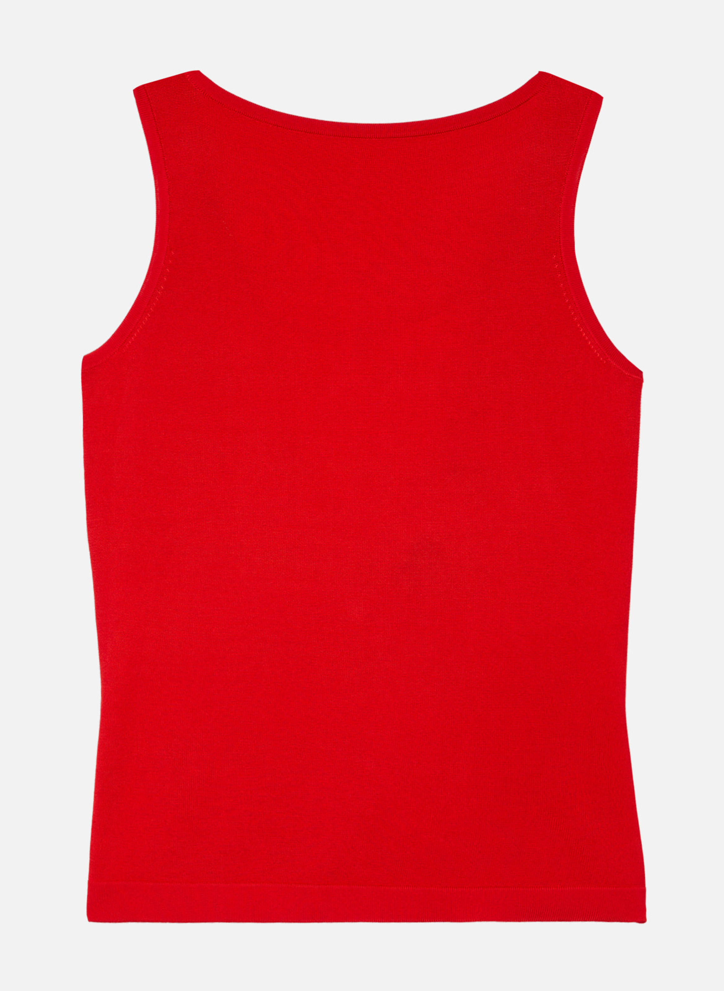 Top en maille avec chaînes THE KOOPLES Rouge