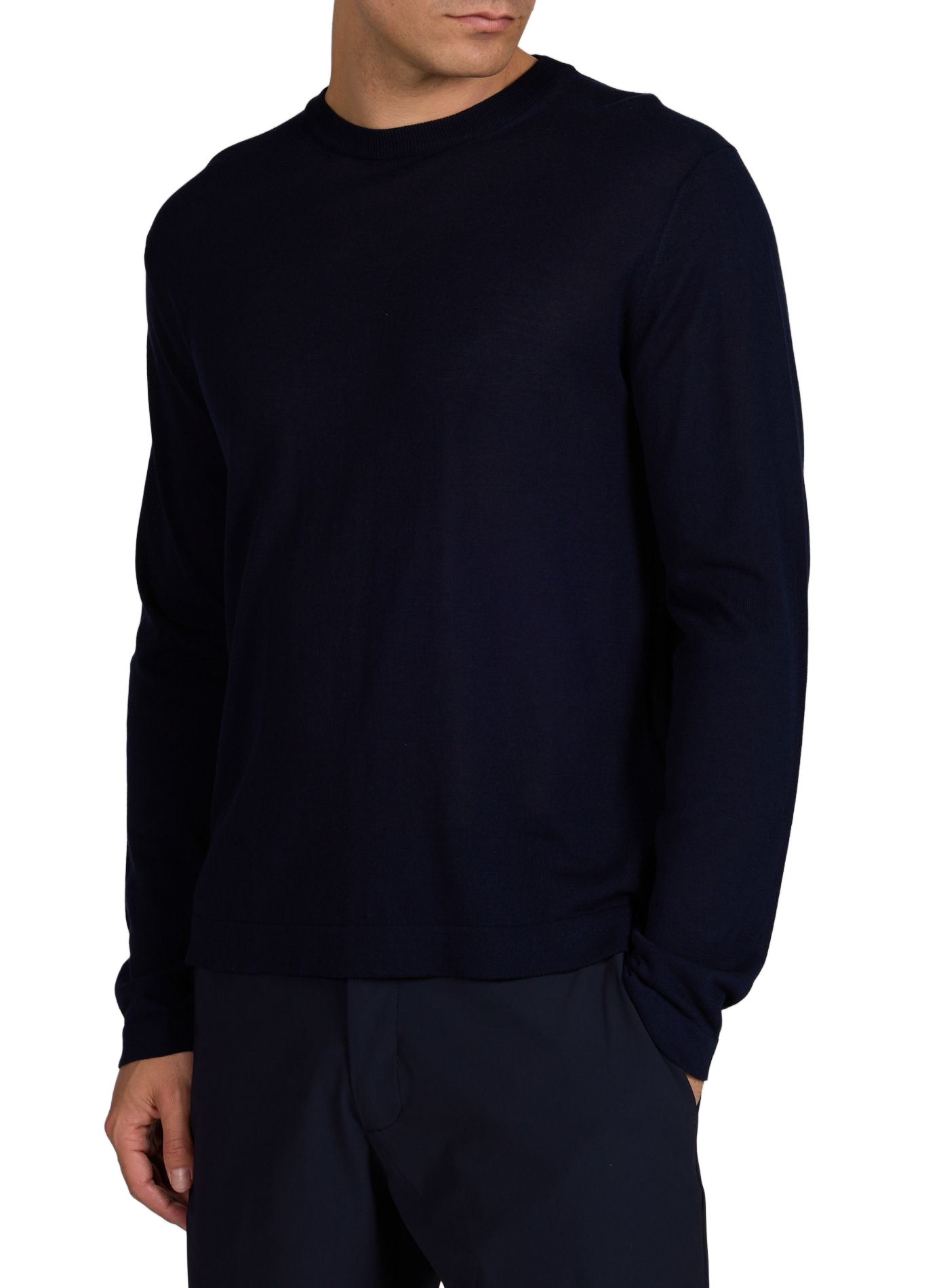 Pull droit en coton CRUNA Bleu
