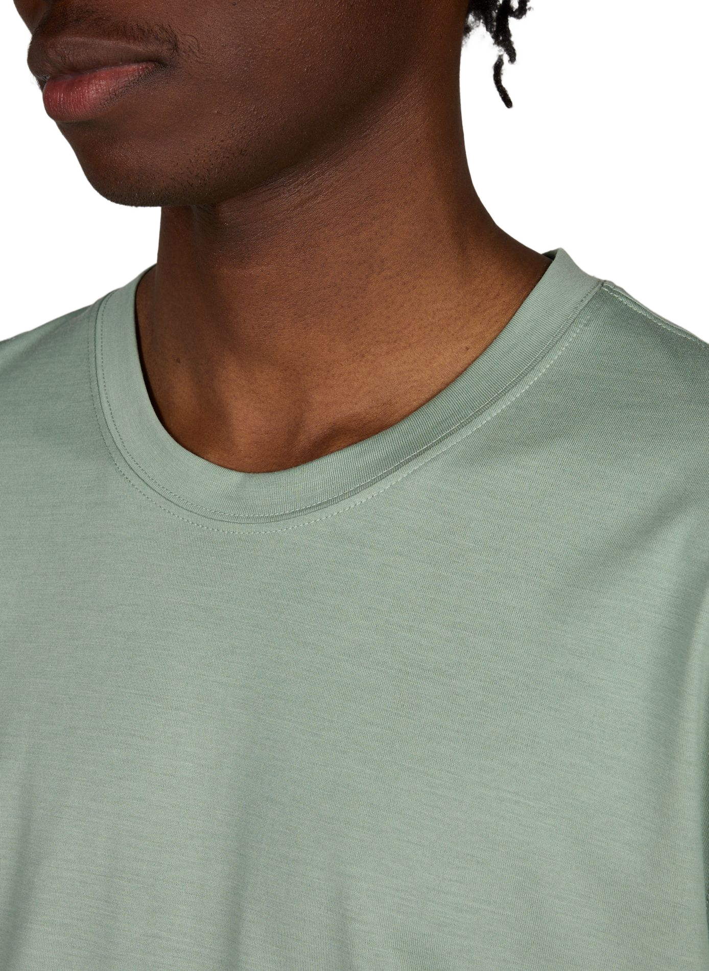 Solid straight-cut T-shirt ETON Green