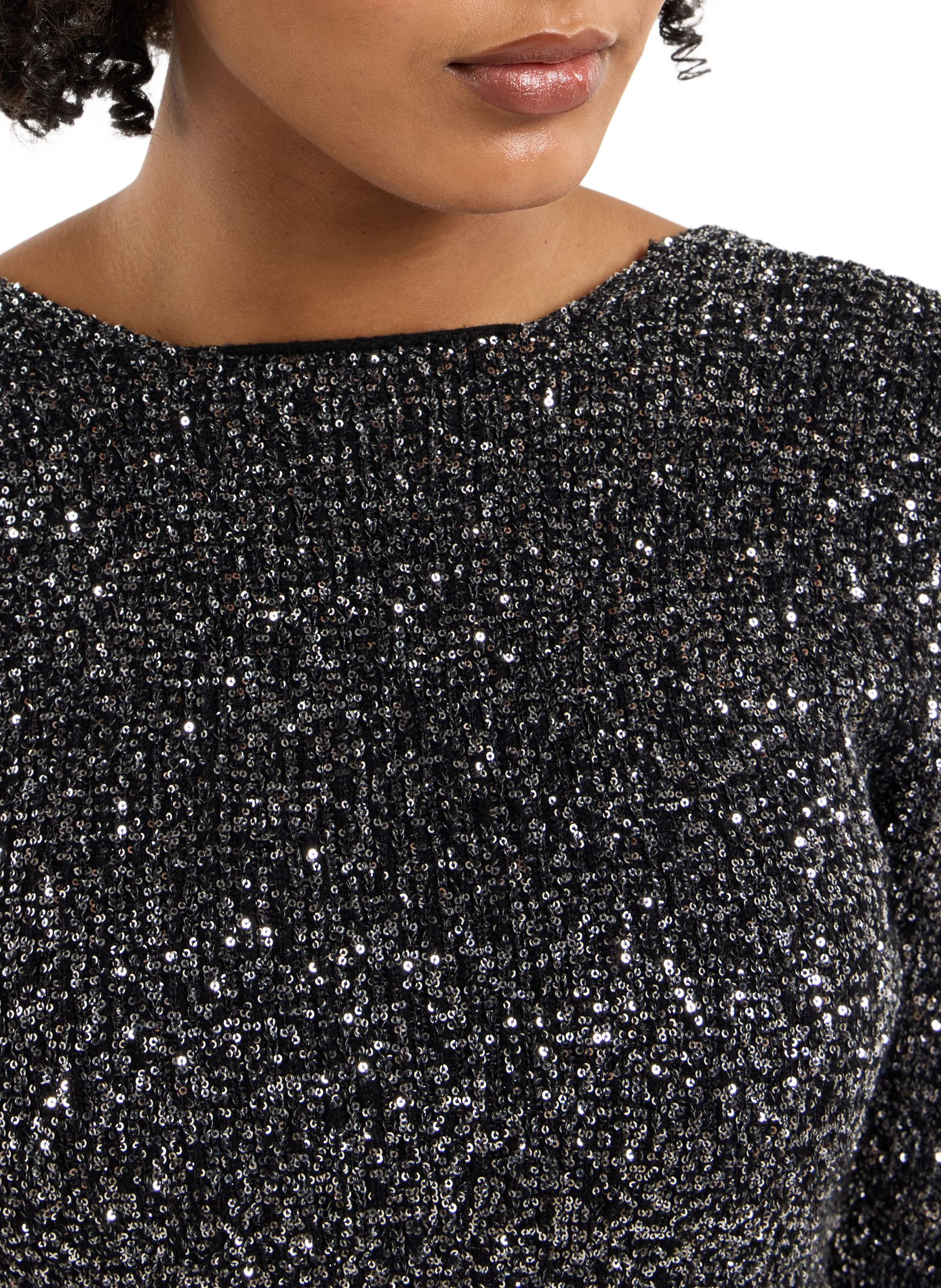 Kurzes Top mit Strass Barim SAISON 1865 Silber