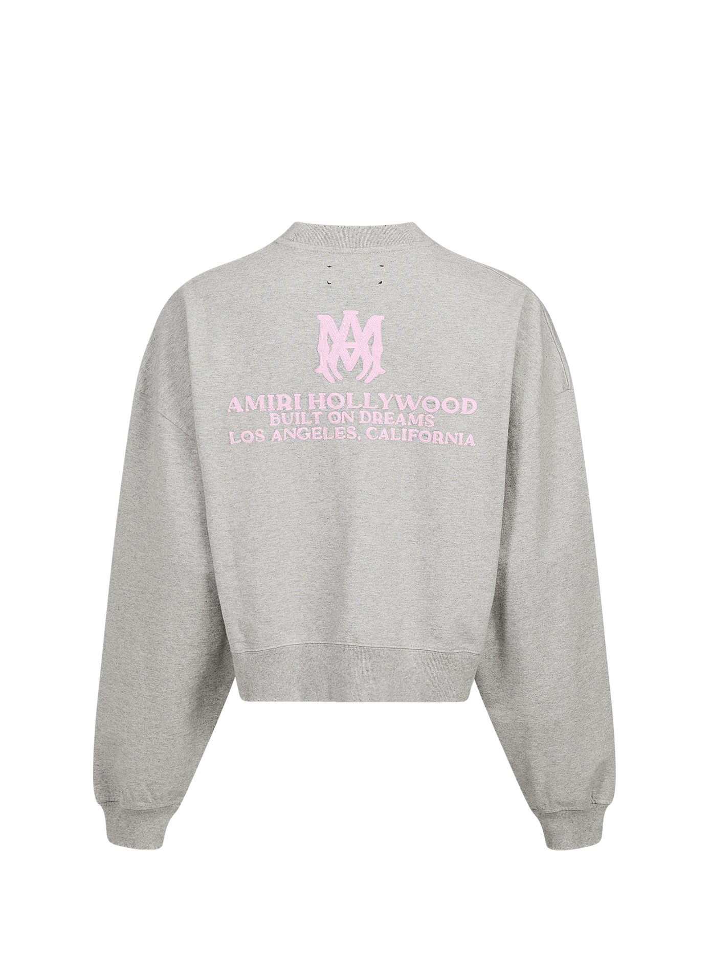 Embroidered cotton sweatshirt AMIRI Grey