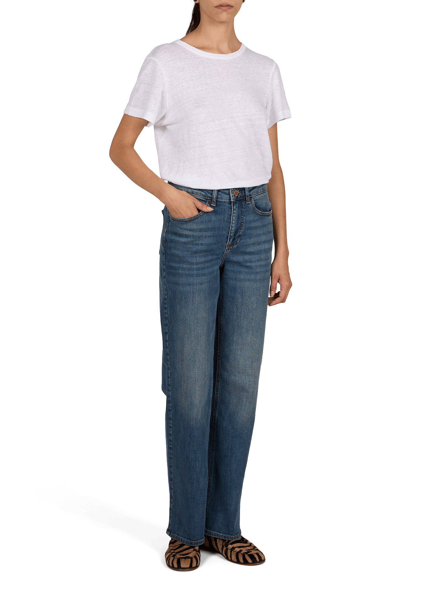 Weite Jeans VILA Blau