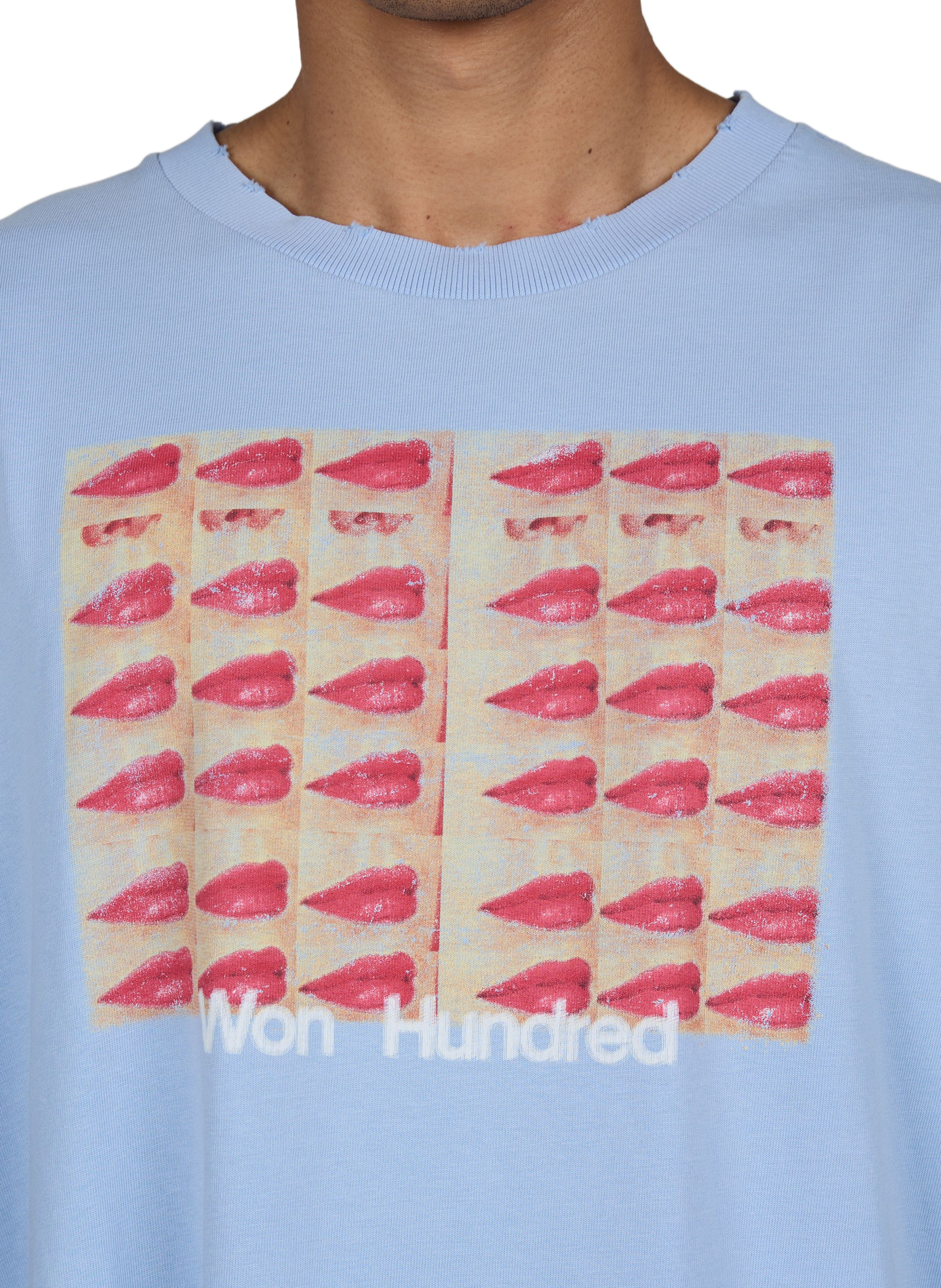 Round neck T-shirt WON HUNDRED Blue