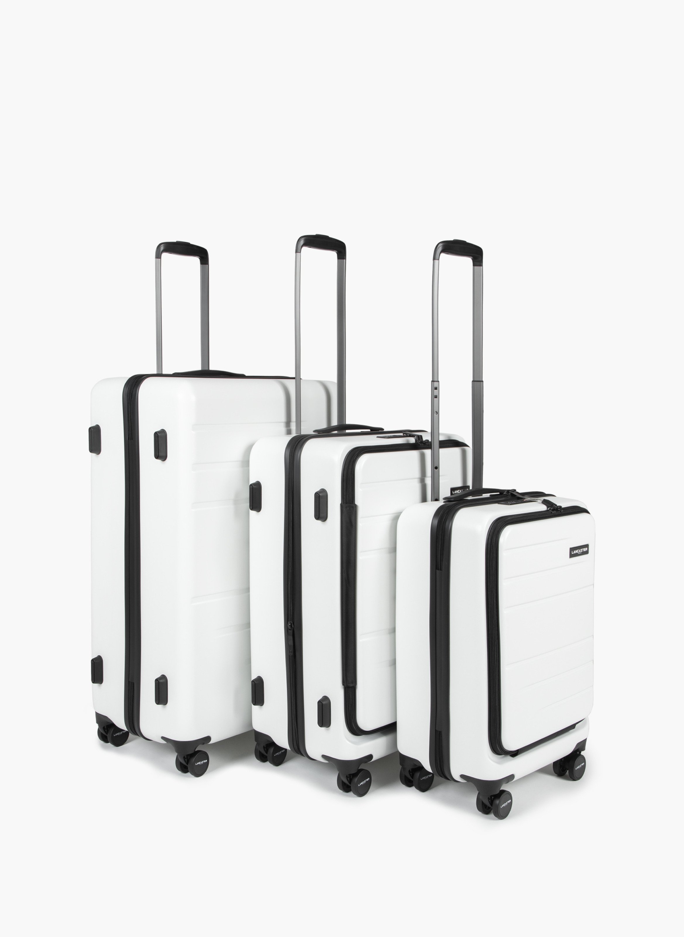 Set de 3 valises cdg - bagages LANCASTER Blanc