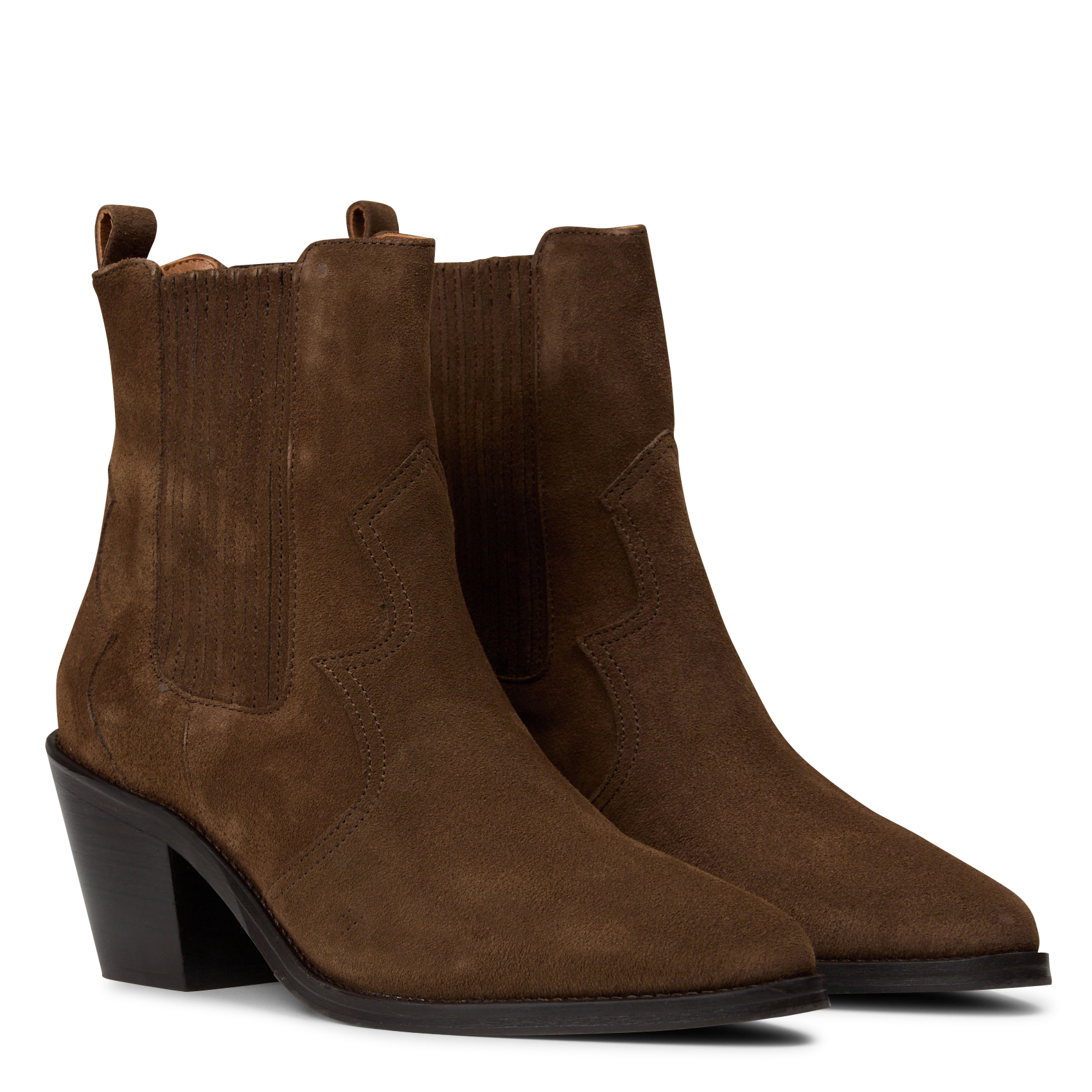 Bottines en cuir suédé dakota BOBBIES Kaki