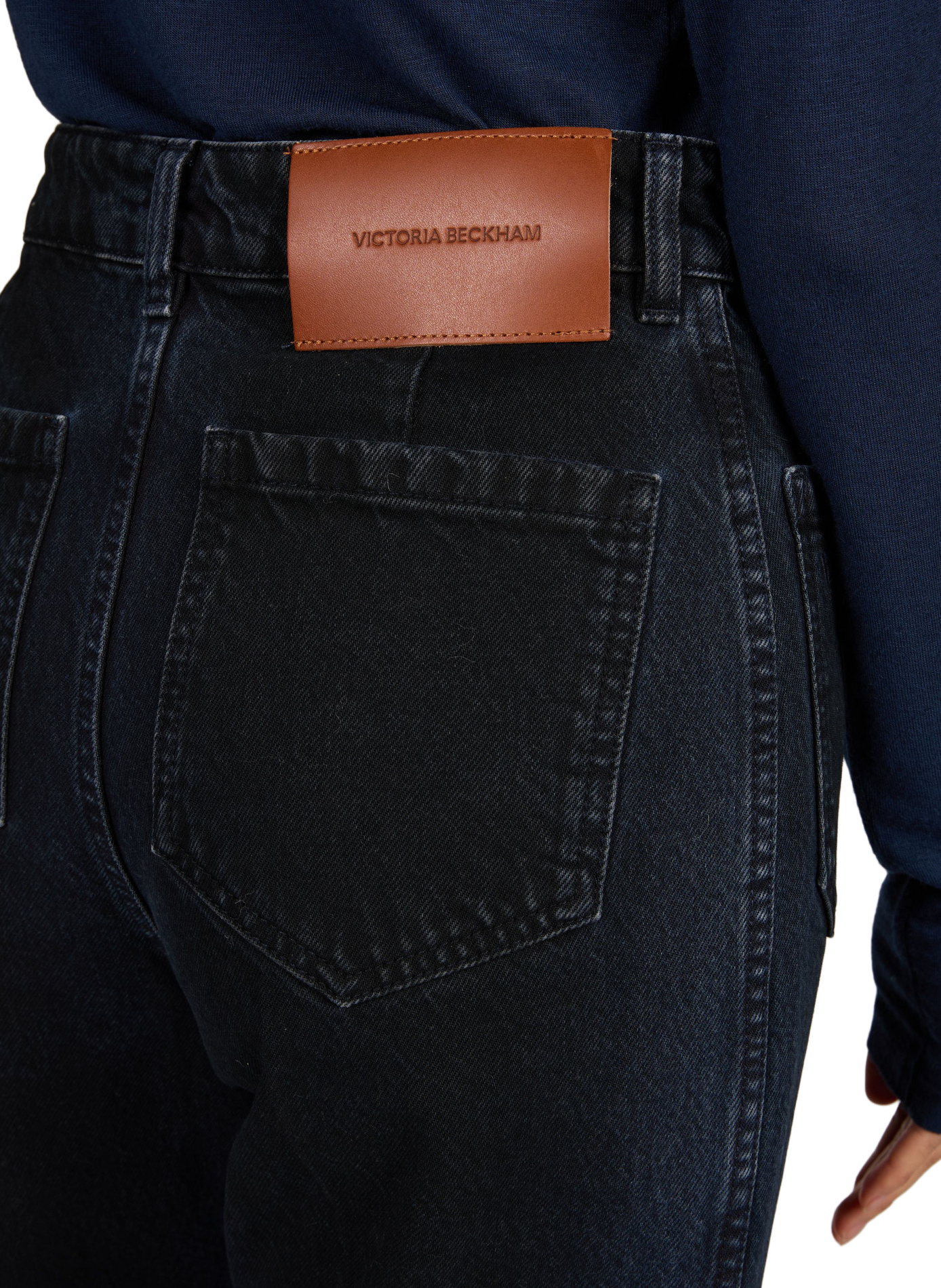 Alina straight-leg jeans in cotton denim VICTORIA BECKHAM Blue
