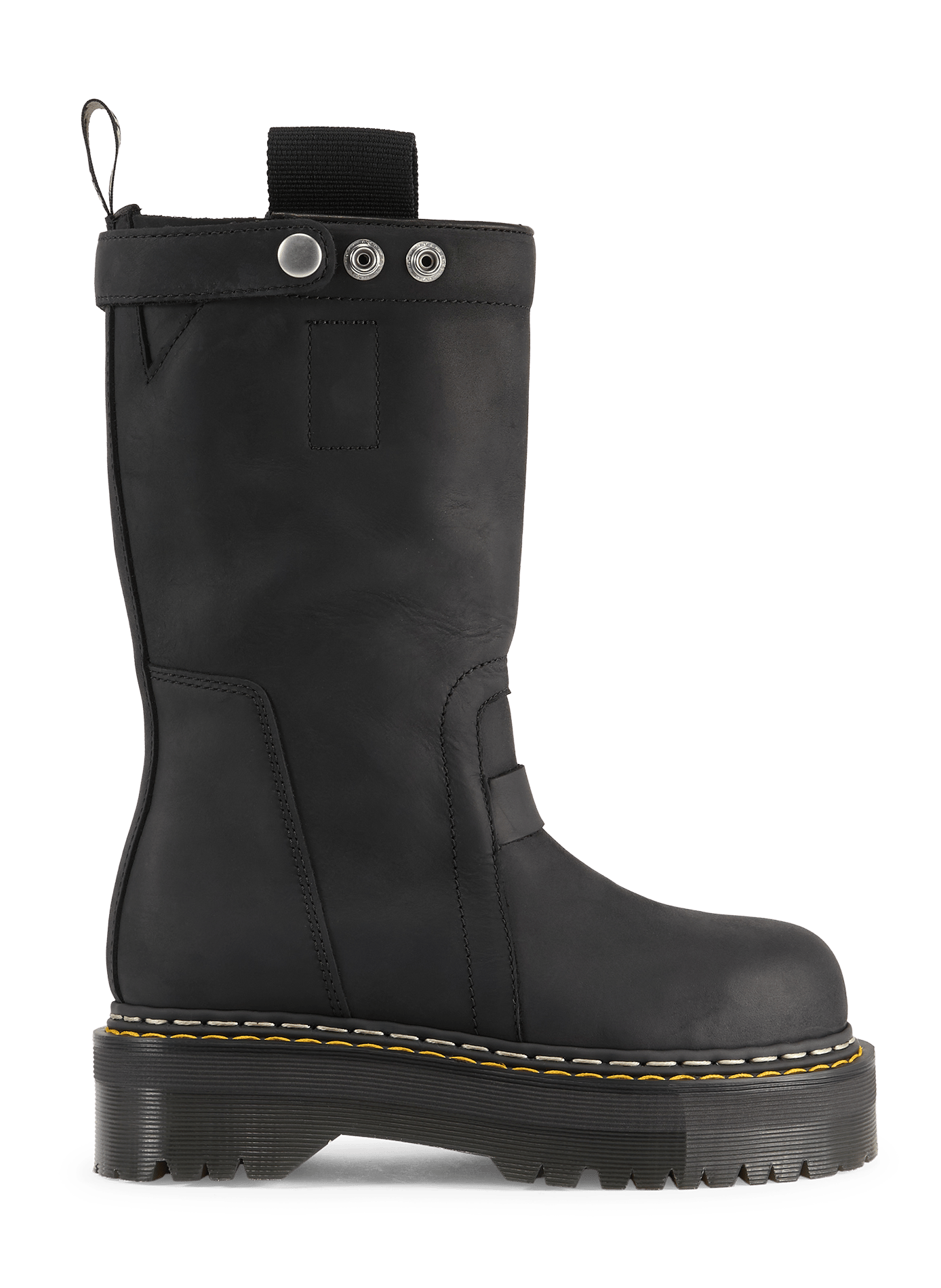 Leather ankle boots RICK OWENS Black