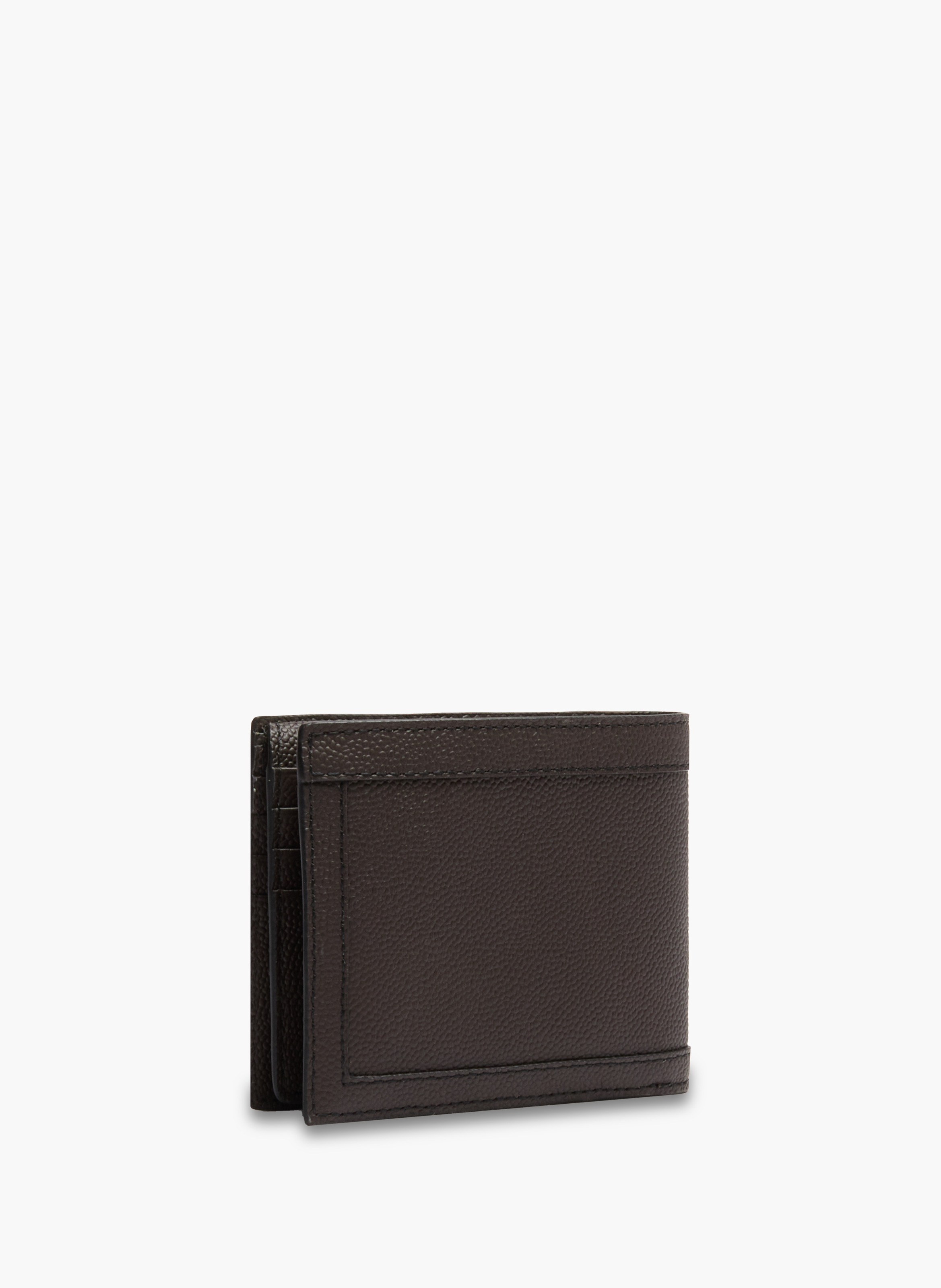 Porte monnaie rabat charlie de lancel en cuir LANCEL Gris