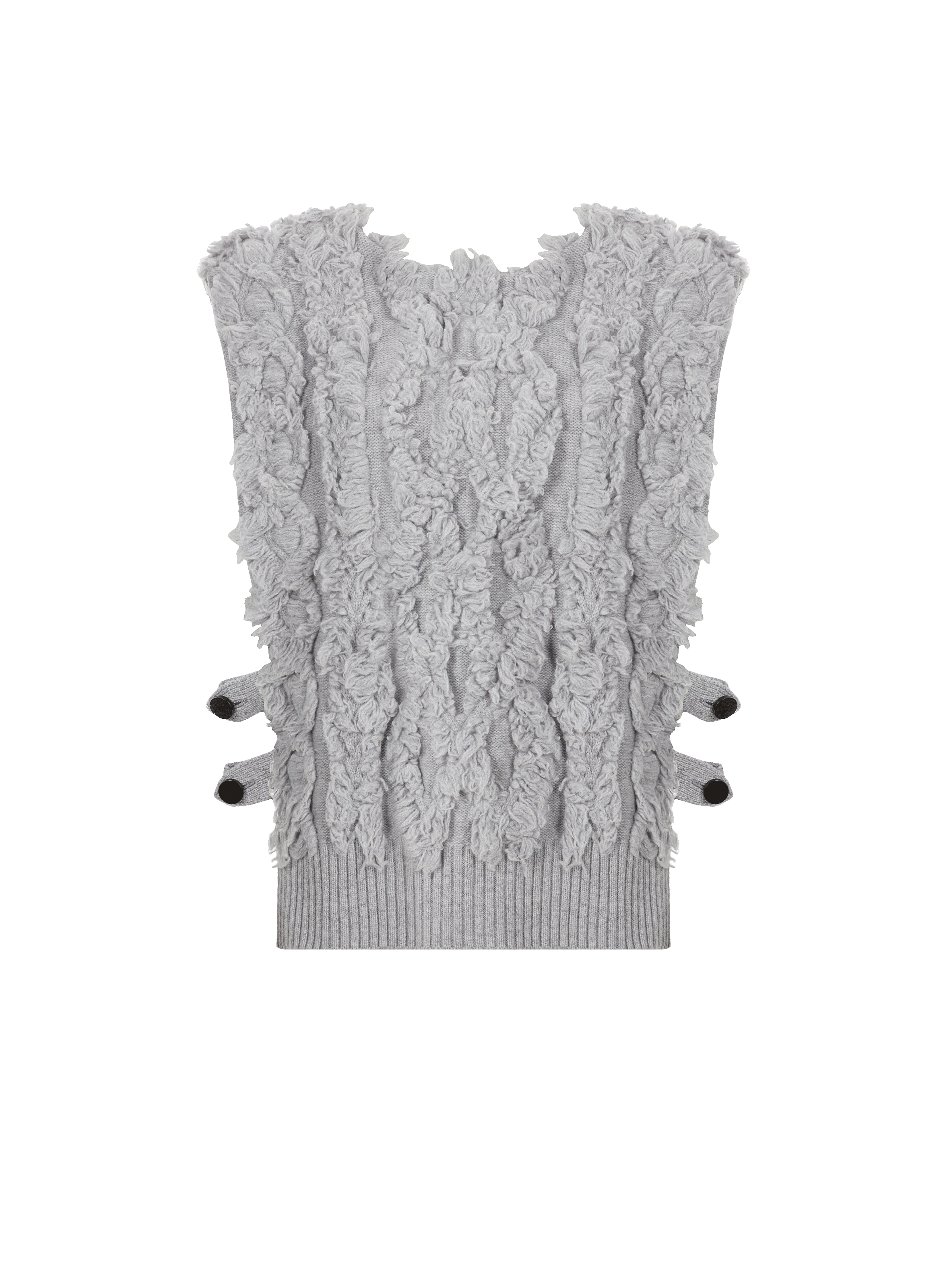 Pull sans manches en laine