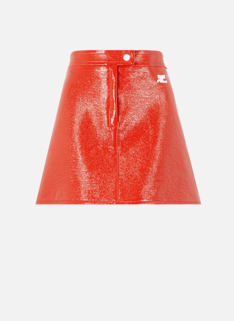 Reissue mini skirt in vinyl Red COURRÈGES 