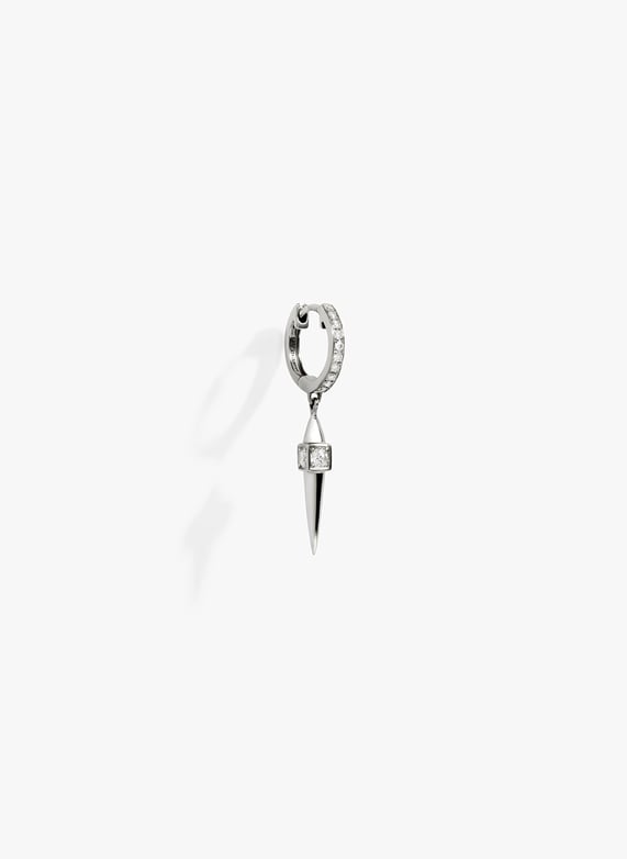 Boucle en argent et diamants  | Argent by STATEMENT Boucle en argent et diamants  Argent