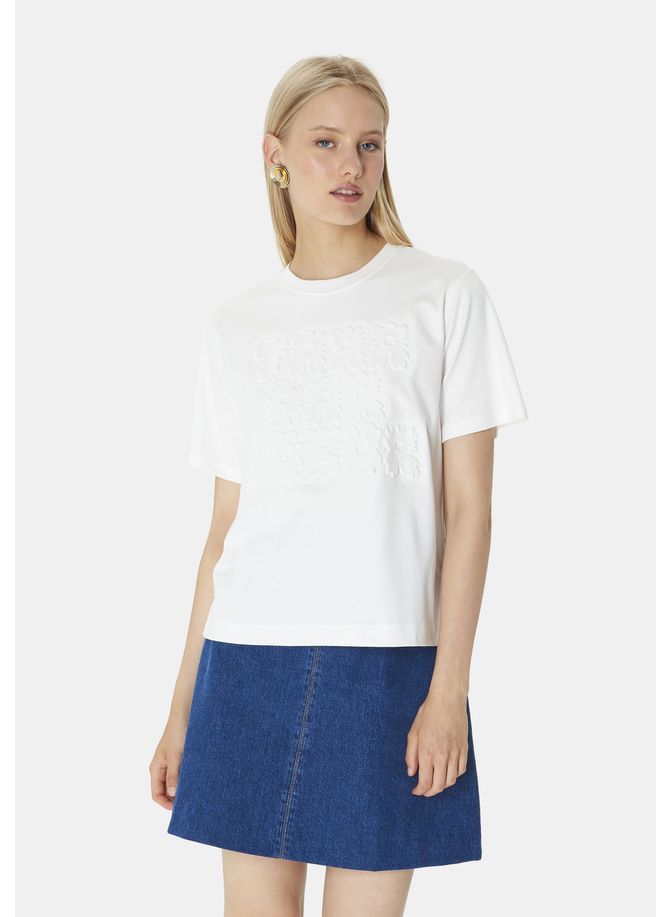 T-shirt  imprimé longueur standard manches courtes col rond - trefle TARA JARMON
