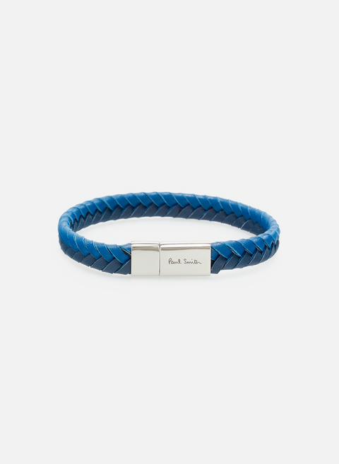 Blue leather braceletPAUL SMITH 
