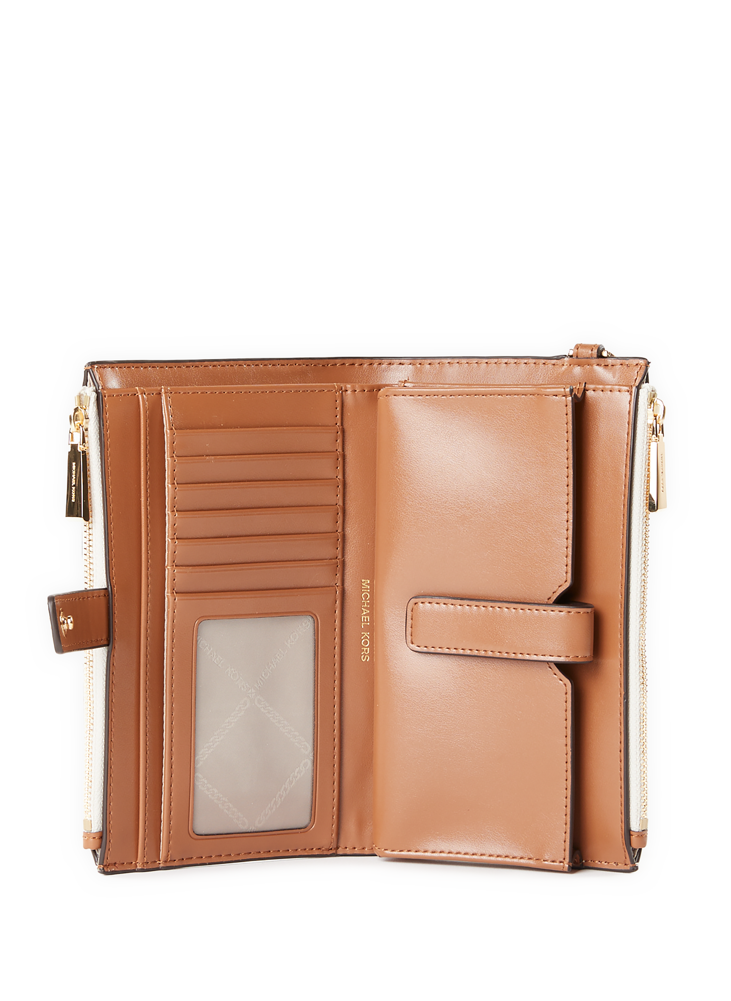 Portefeuille logotypé Jet Set MICHAEL KORS Marron