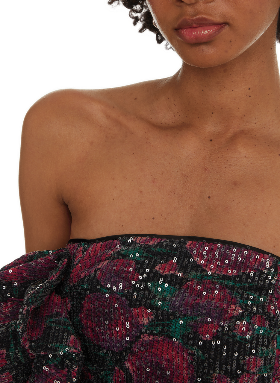 Robe courte à sequins  ROTATE Violet