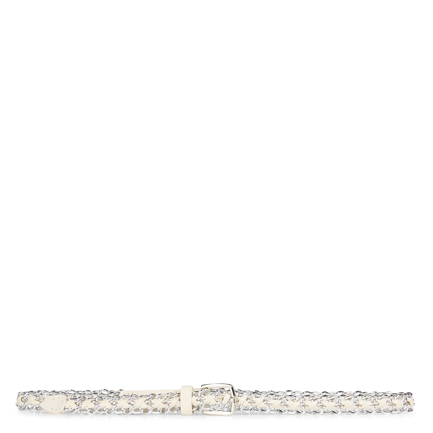 Ceinture en cuir brooke BA&SH Blanc