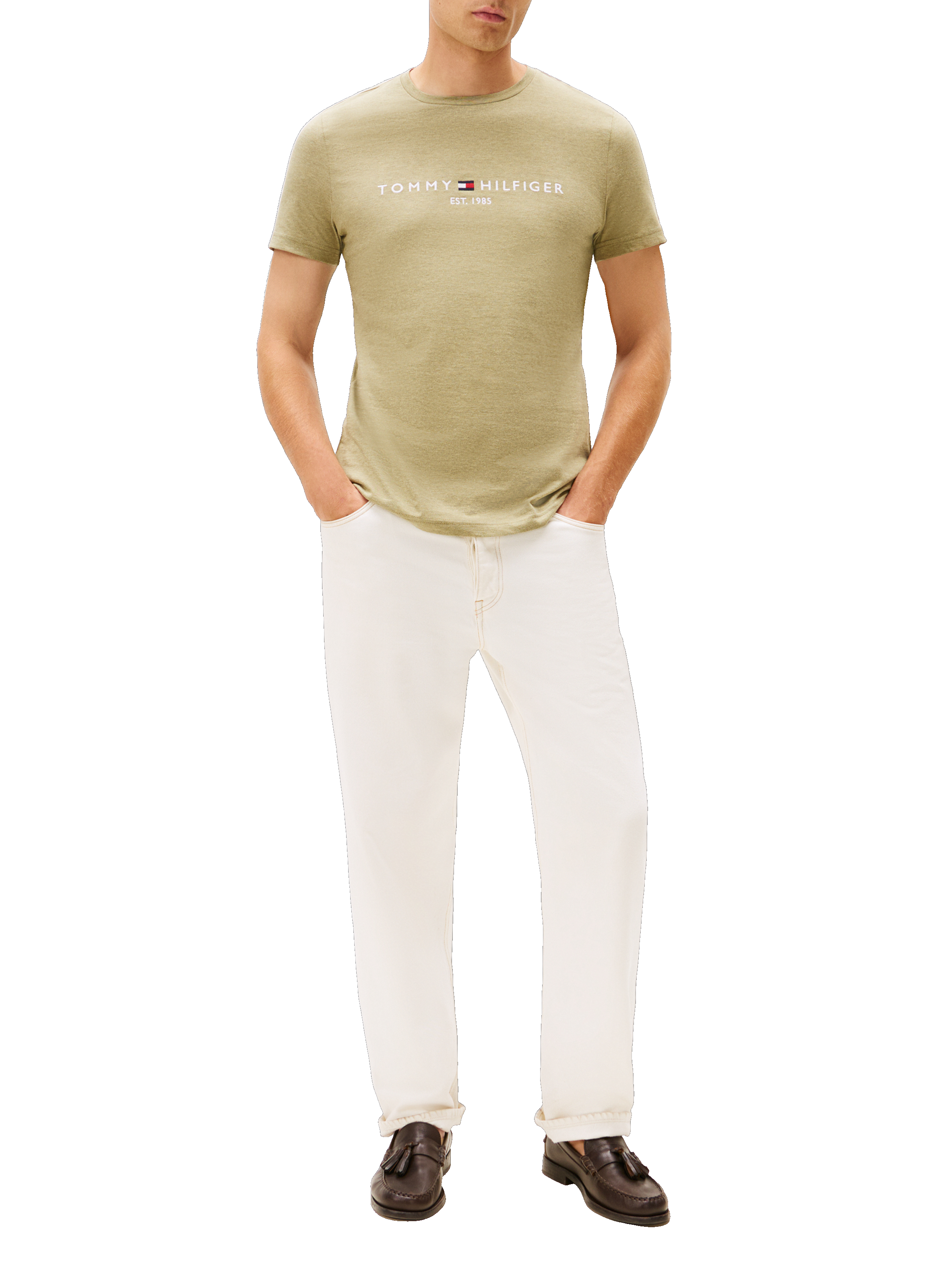 Classic Cotton T-Shirt TOMMY HILFIGER Khaki