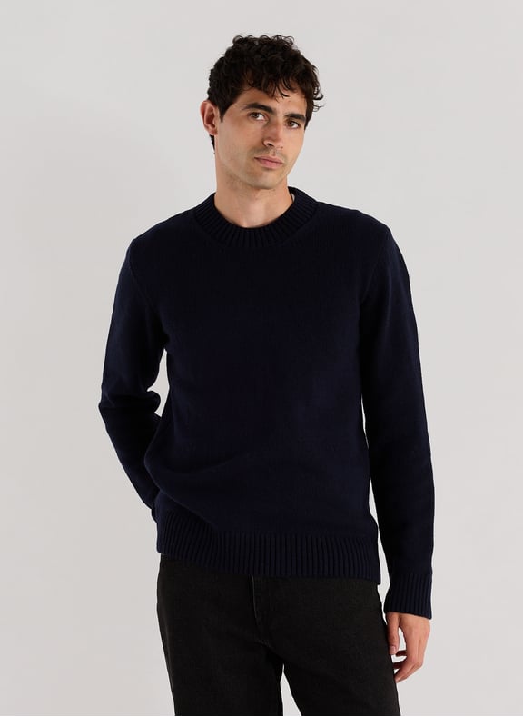 Pull Efil uni Bleu by AU PRINTEMPS PARIS AU PRINTEMPS PARIS Pull Efil uni Bleu