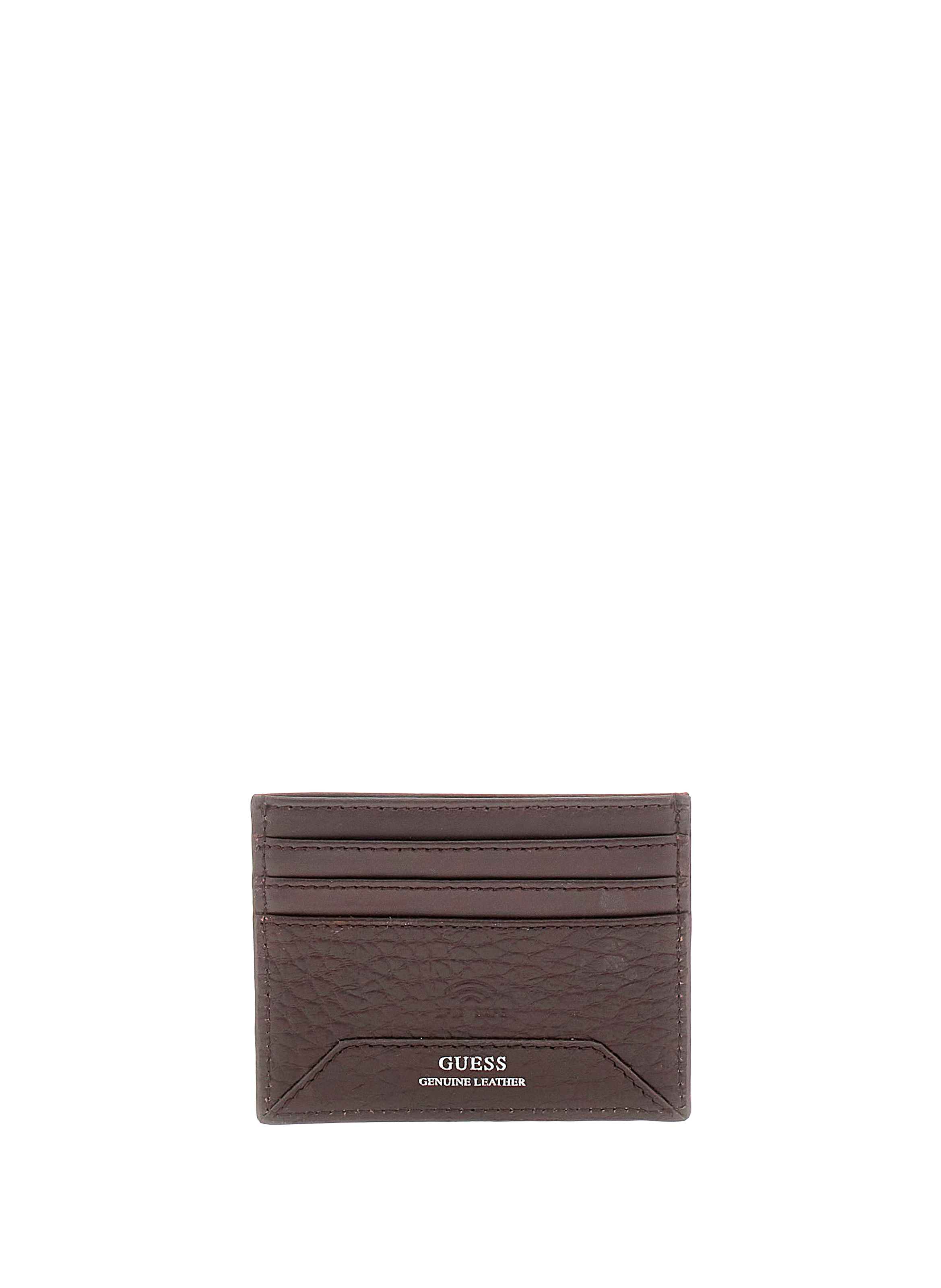 Porte-cartes en cuir grainé GUESS Multicolore