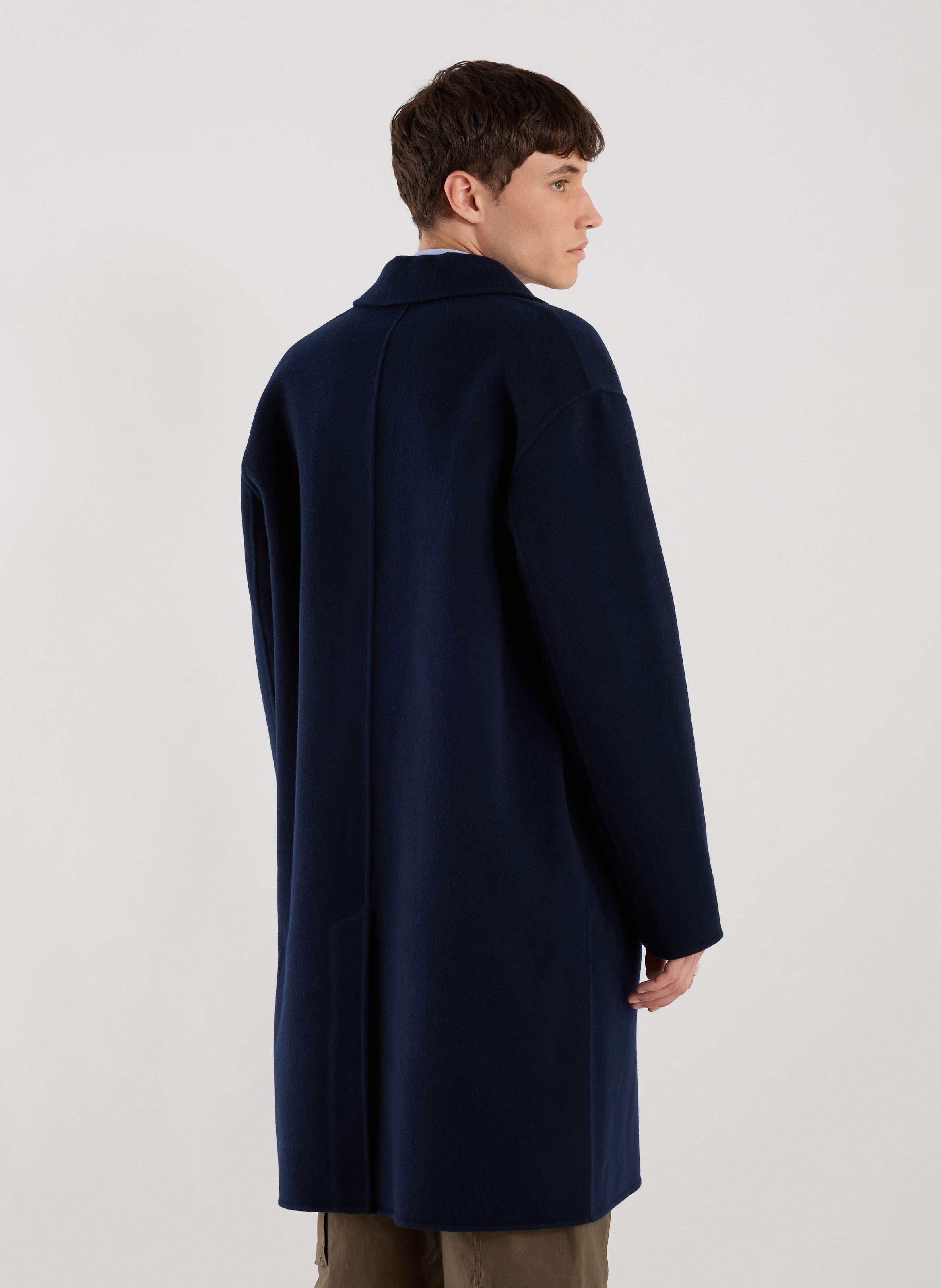 Straight wool coat SAISON 1865 Blue