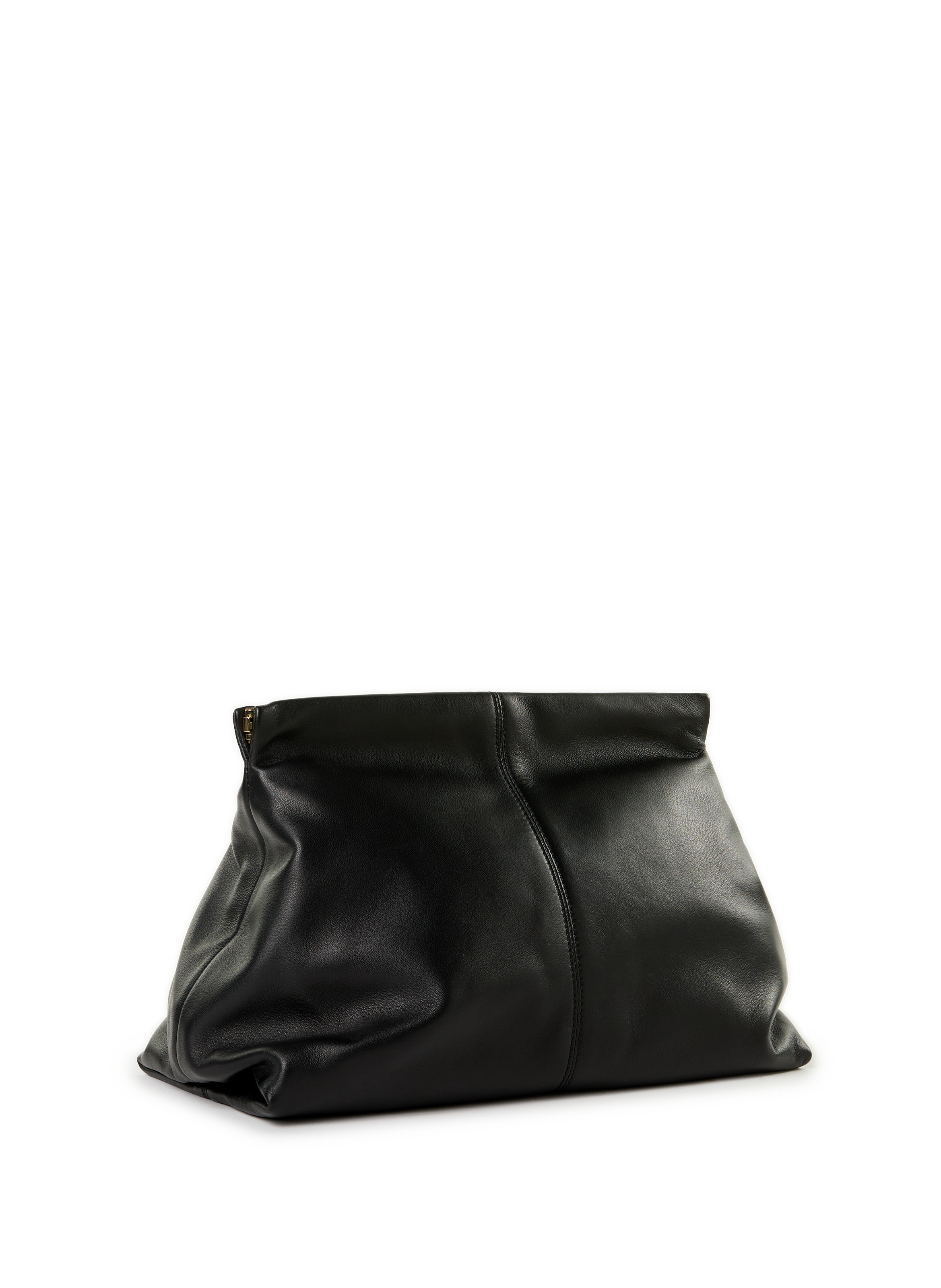 Clay leather clutch FLATTERED Black