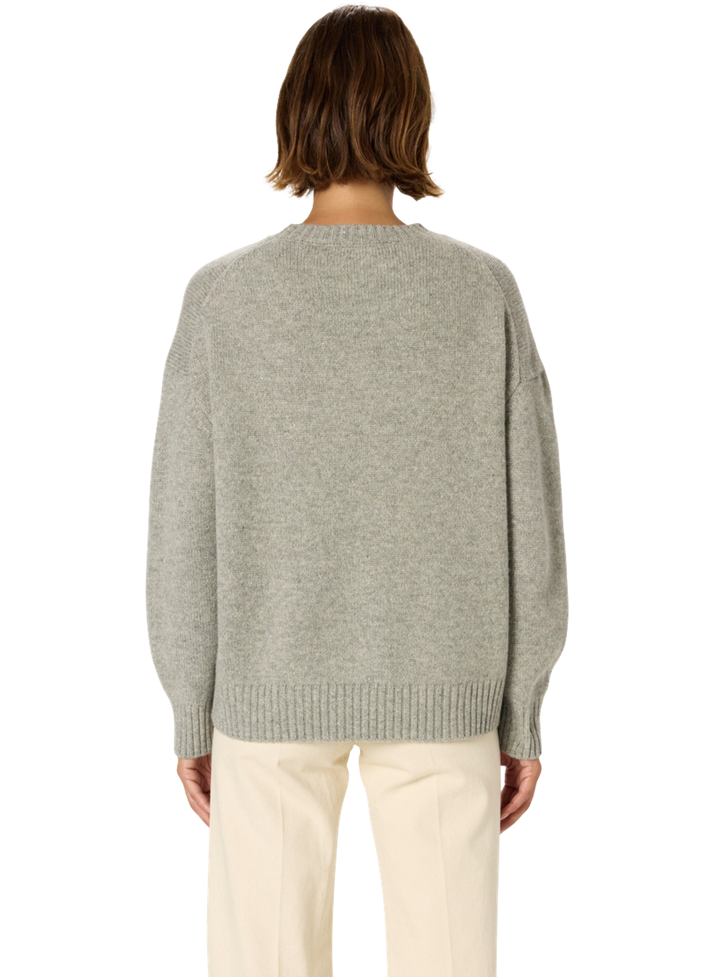 Pull oversize en laine et lurex - elyne GERARD DAREL Argent