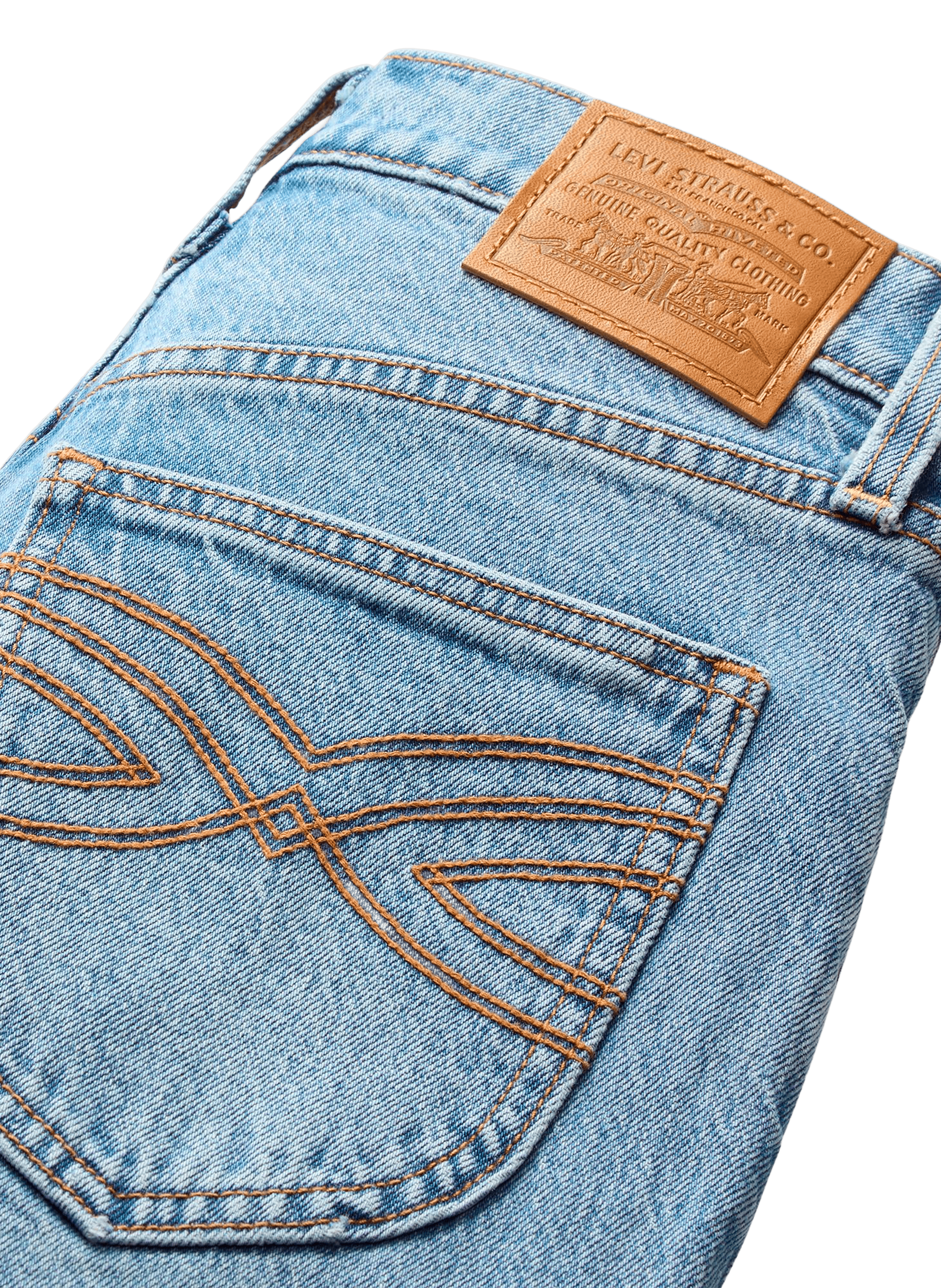 Jean straight large LEVI'S Bleu