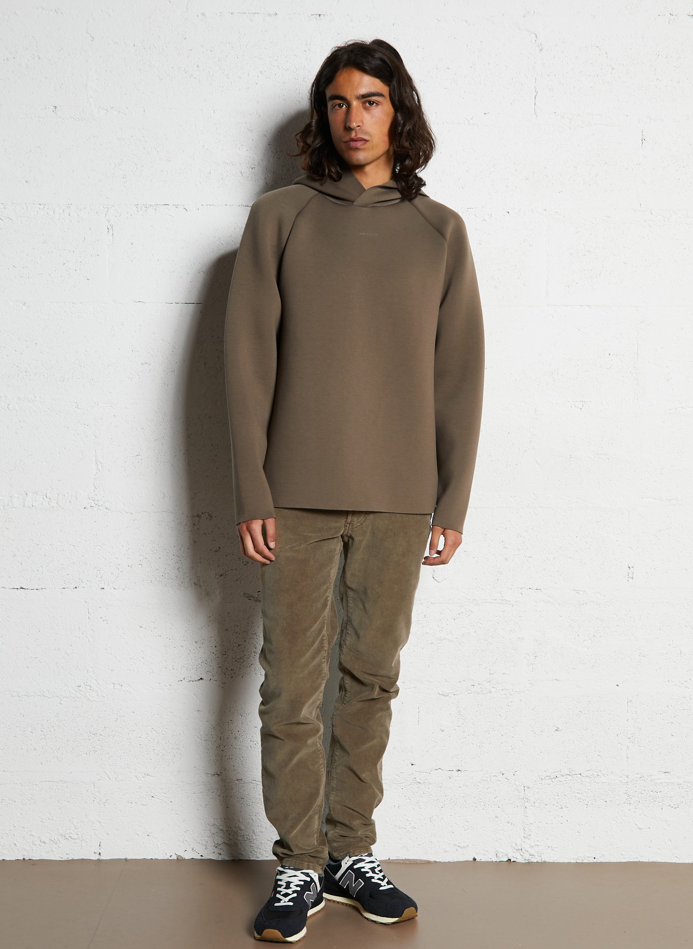 Pantalon slim en coton mélangé IKKS Marron