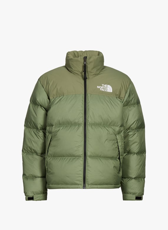 Quilted puffer jacket with retractable hood | Khaki by THE NORTH FACE Quilted puffer jacket with retractable hood Khaki