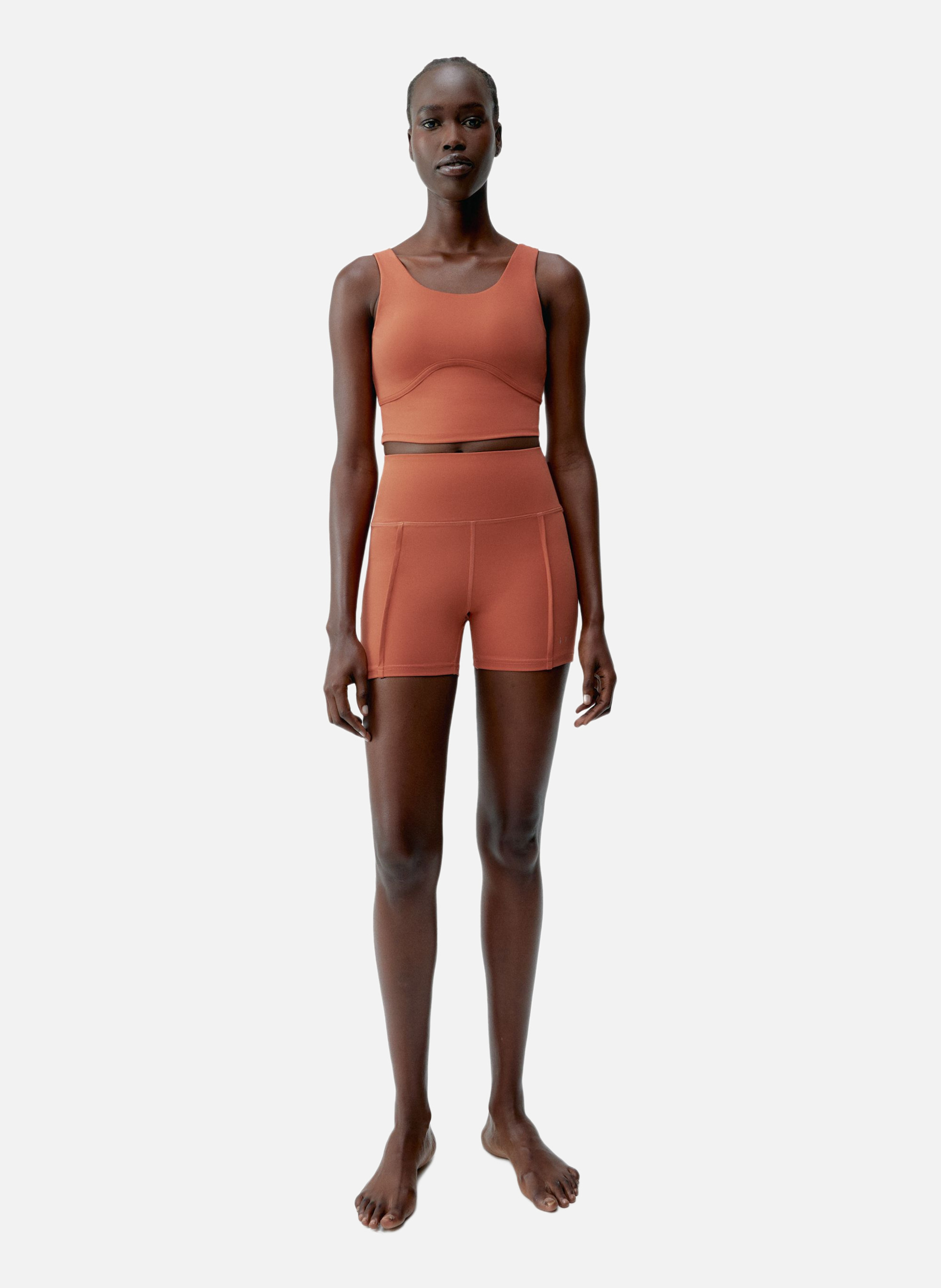 Brassière de sport performance fixation moyenne sayani Orange