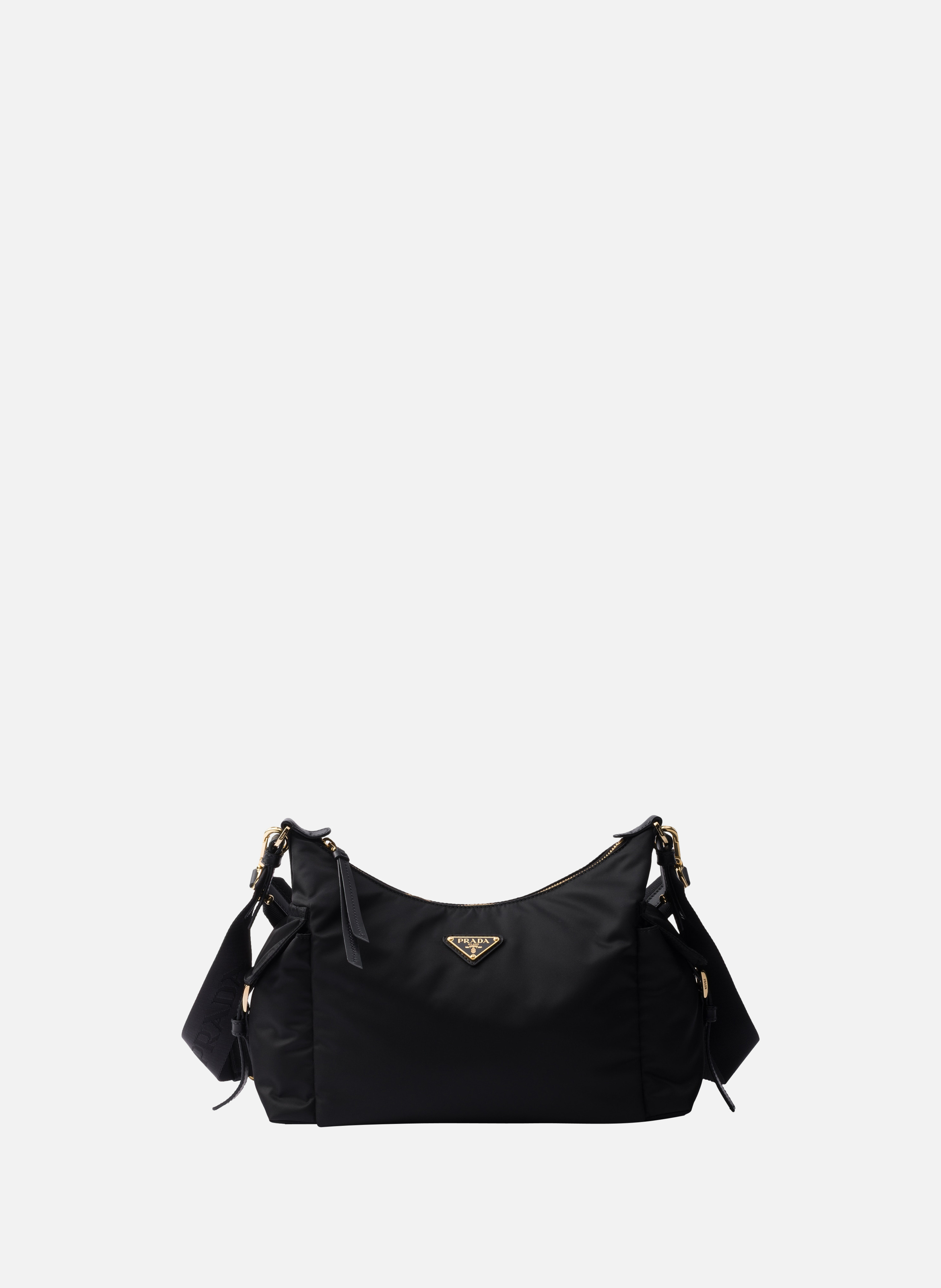 Grand sac prada explore en re-nylon et cuir PRADA Noir