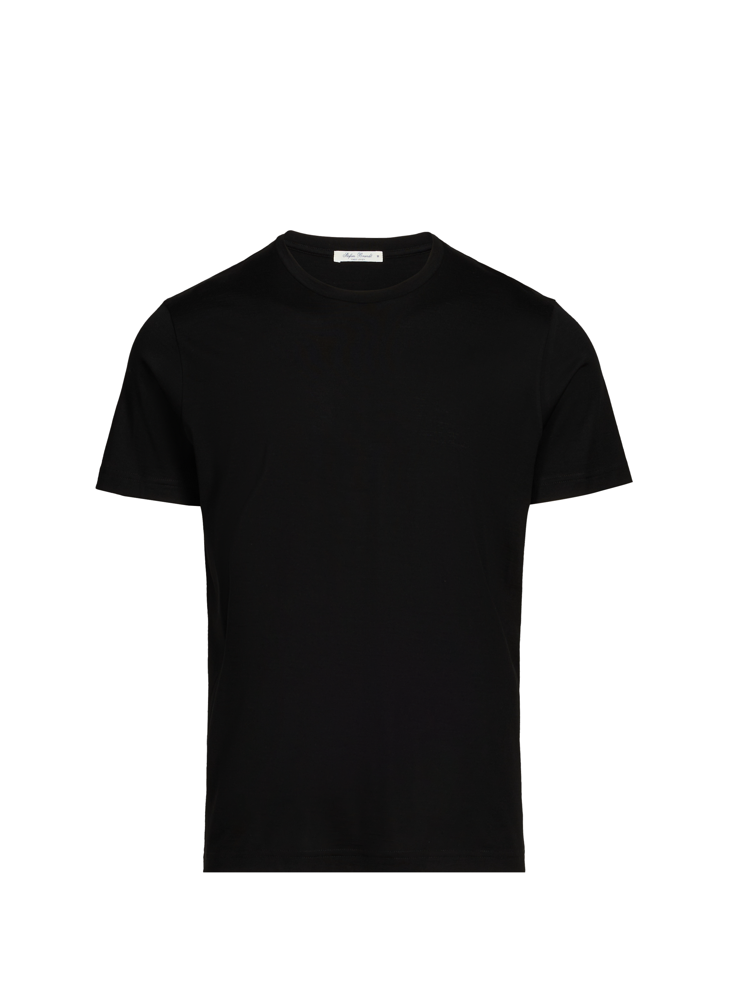 STEFAN BRANDT Straight short-sleeved merino wool T-shirt Black