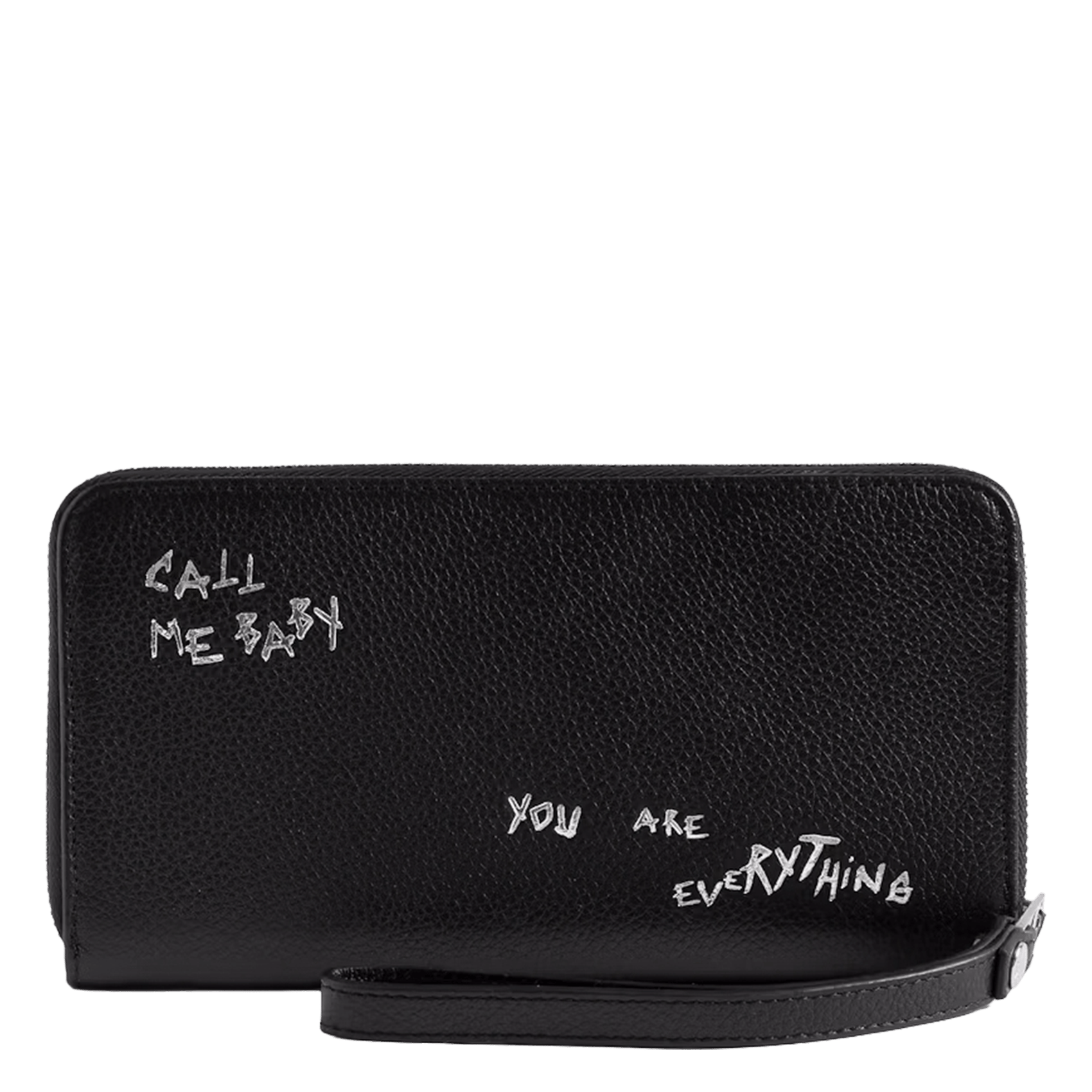 Portefeuille en cuir compagnon ZADIG&VOLTAIRE Noir