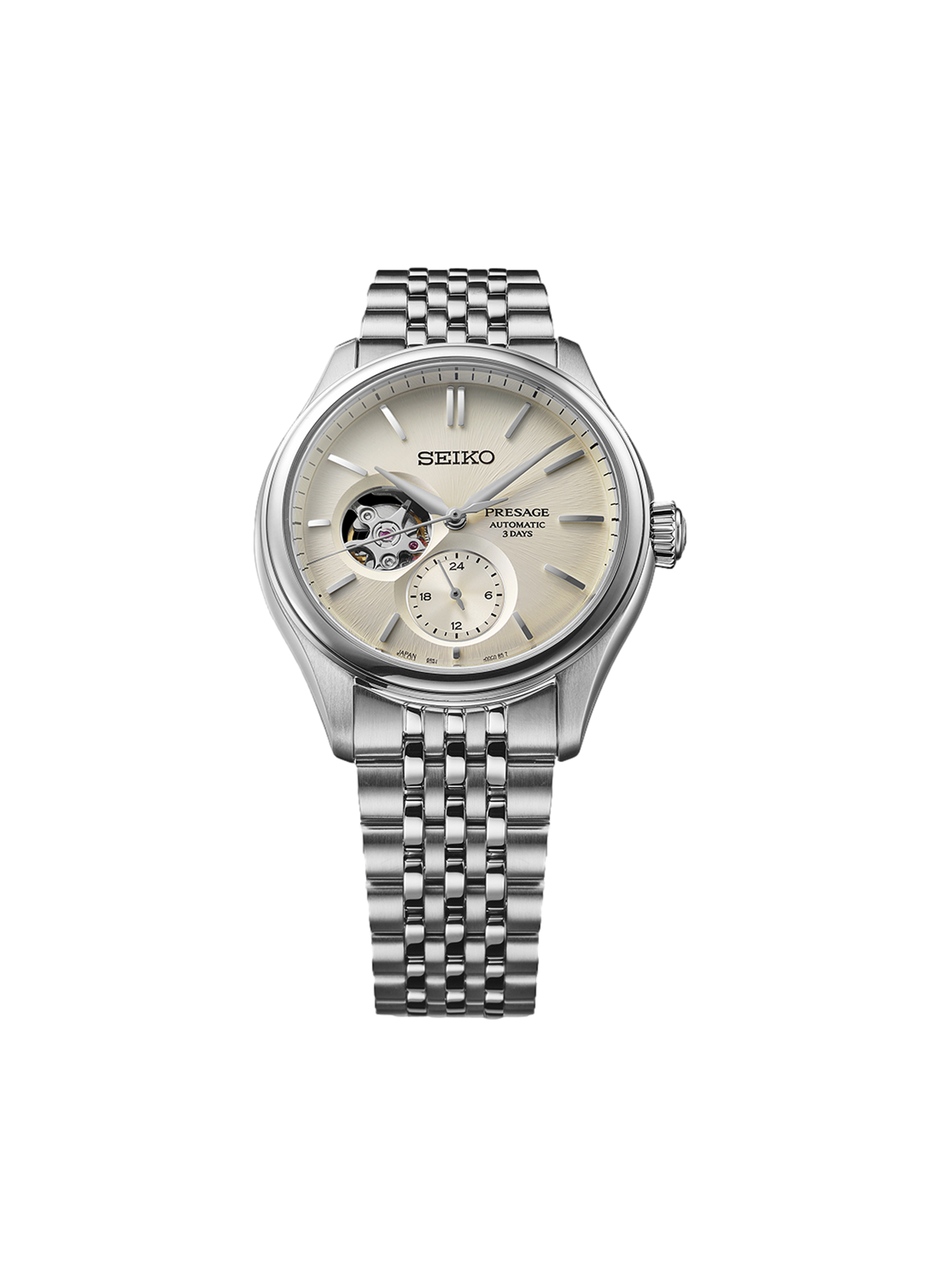 Montre en acier inoxydable SEIKO Blanc