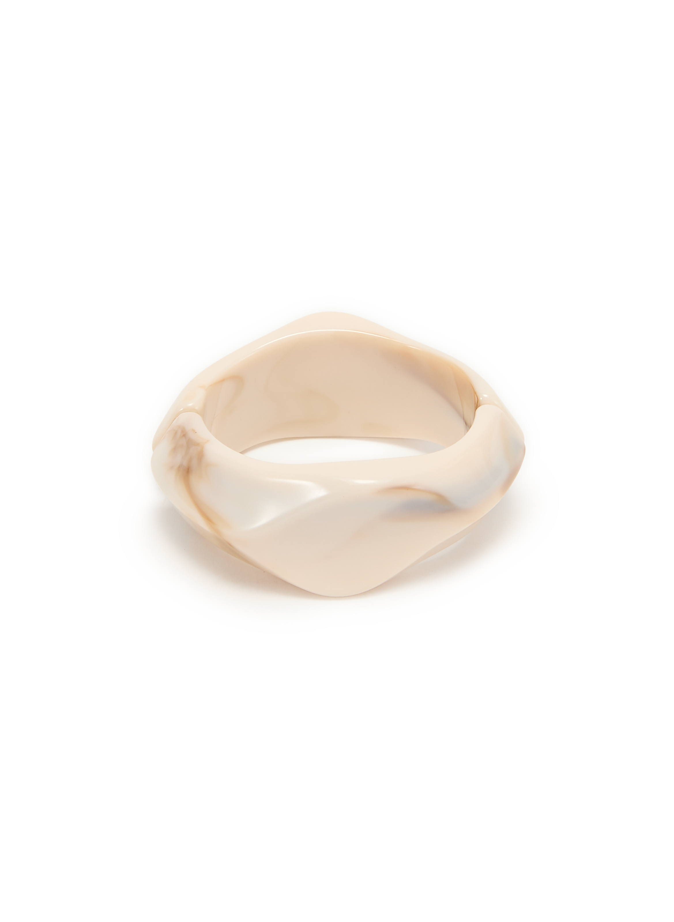 Bracelet manchette anguleux ouvrable AU PRINTEMPS PARIS Beige