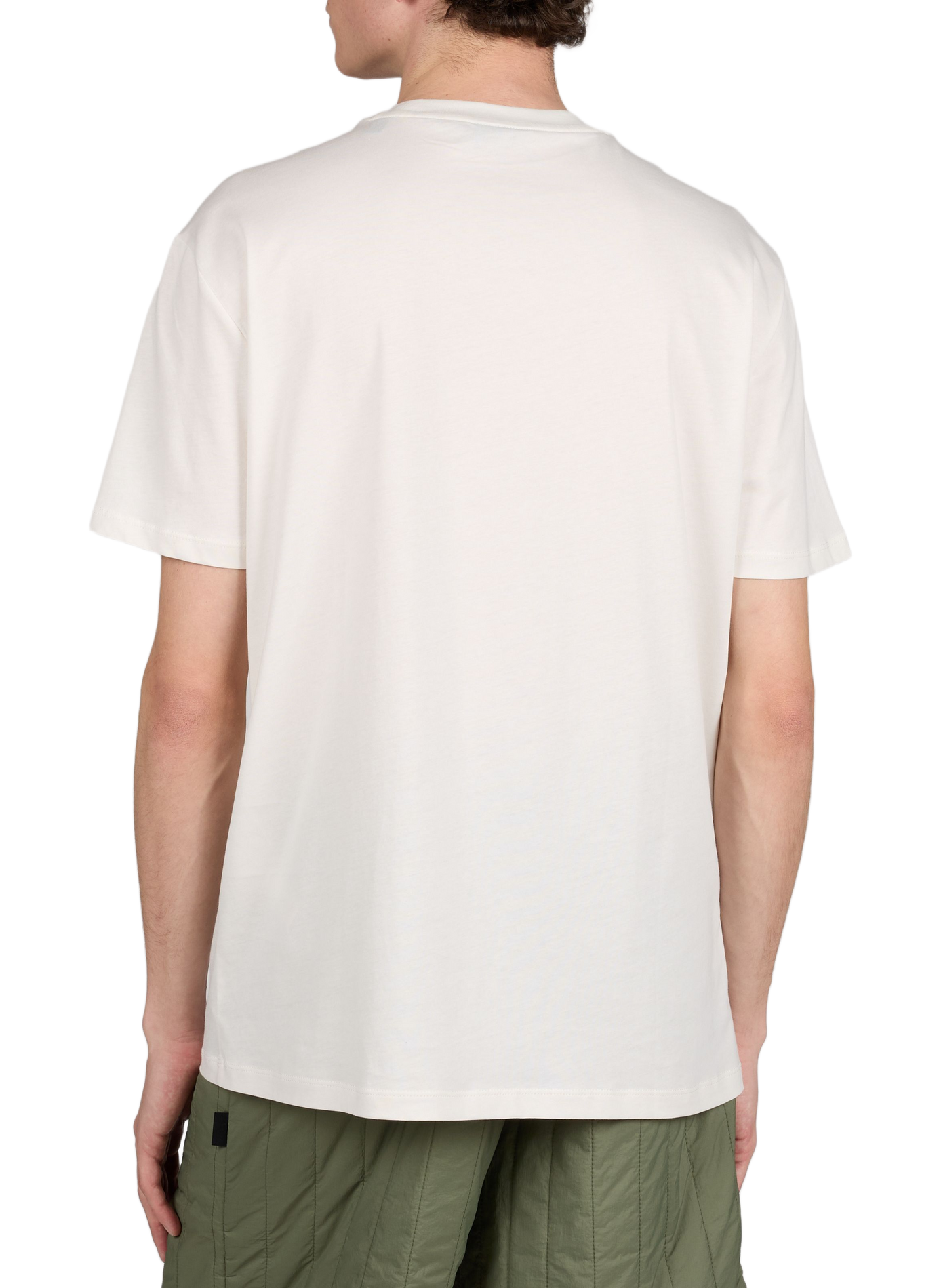 T-shirt droit col rond en coton ARMANI EXCHANGE Beige