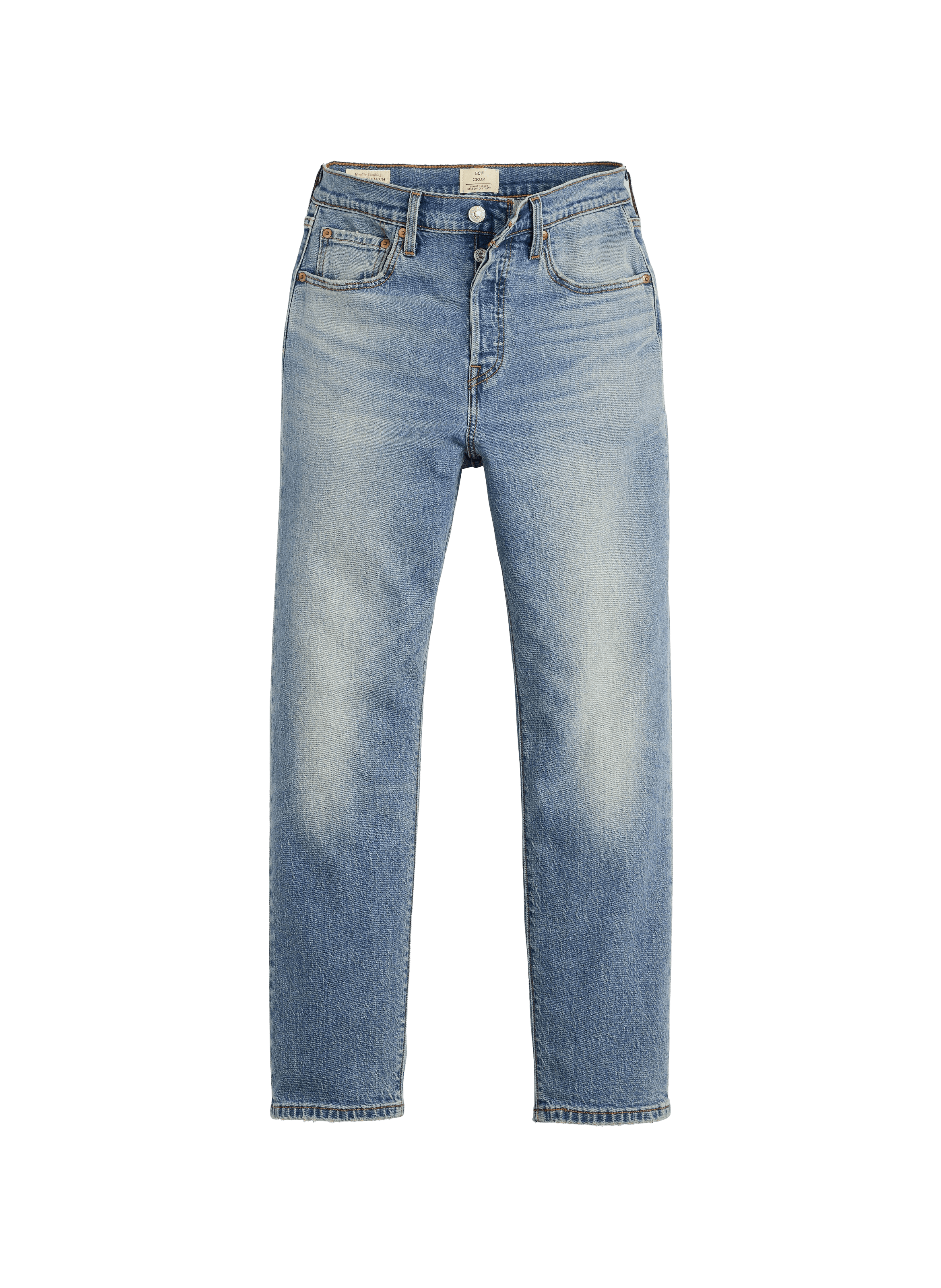 Jean 501® Crop Lightweight en coton LEVI'S Bleu