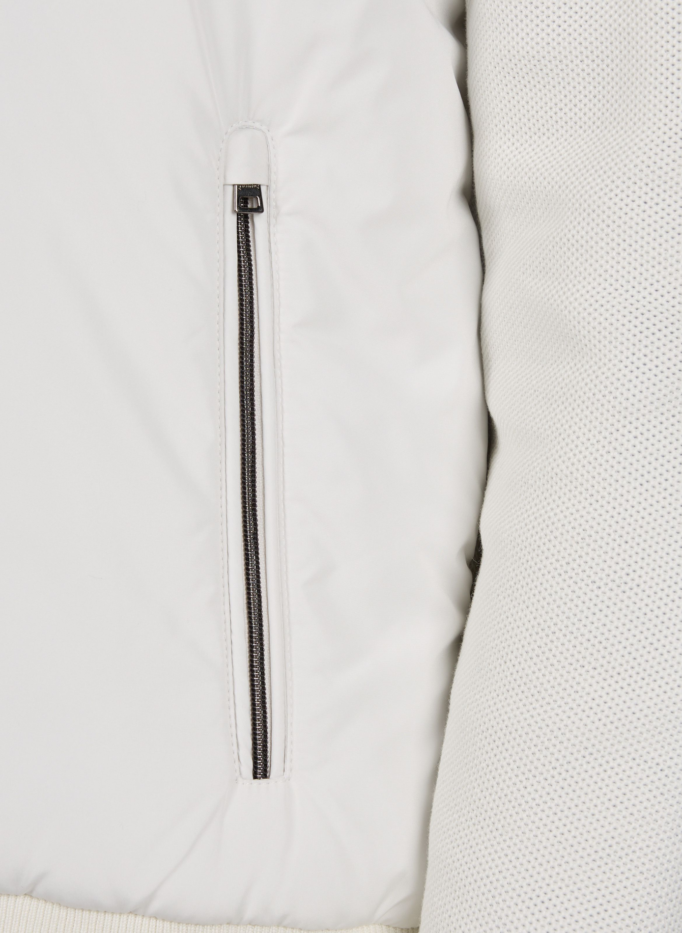 Veste légère bi-matière à capuche HERNO Blanc