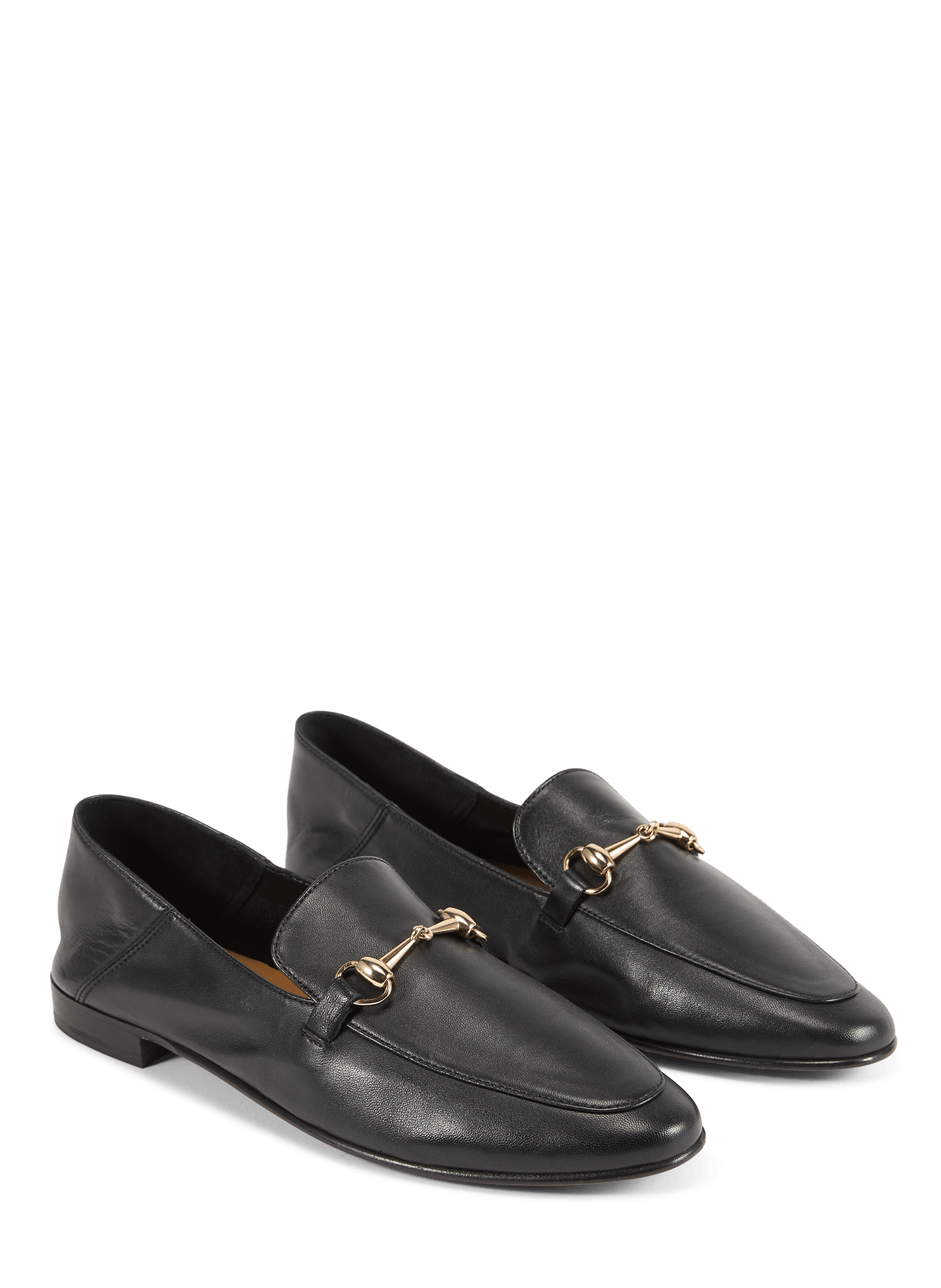 JILL leather moccasins BOBBIES Black