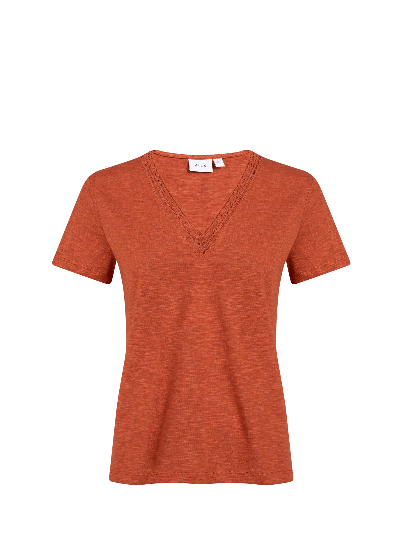 Top Viaggi en coton mélangé VILA Rouge