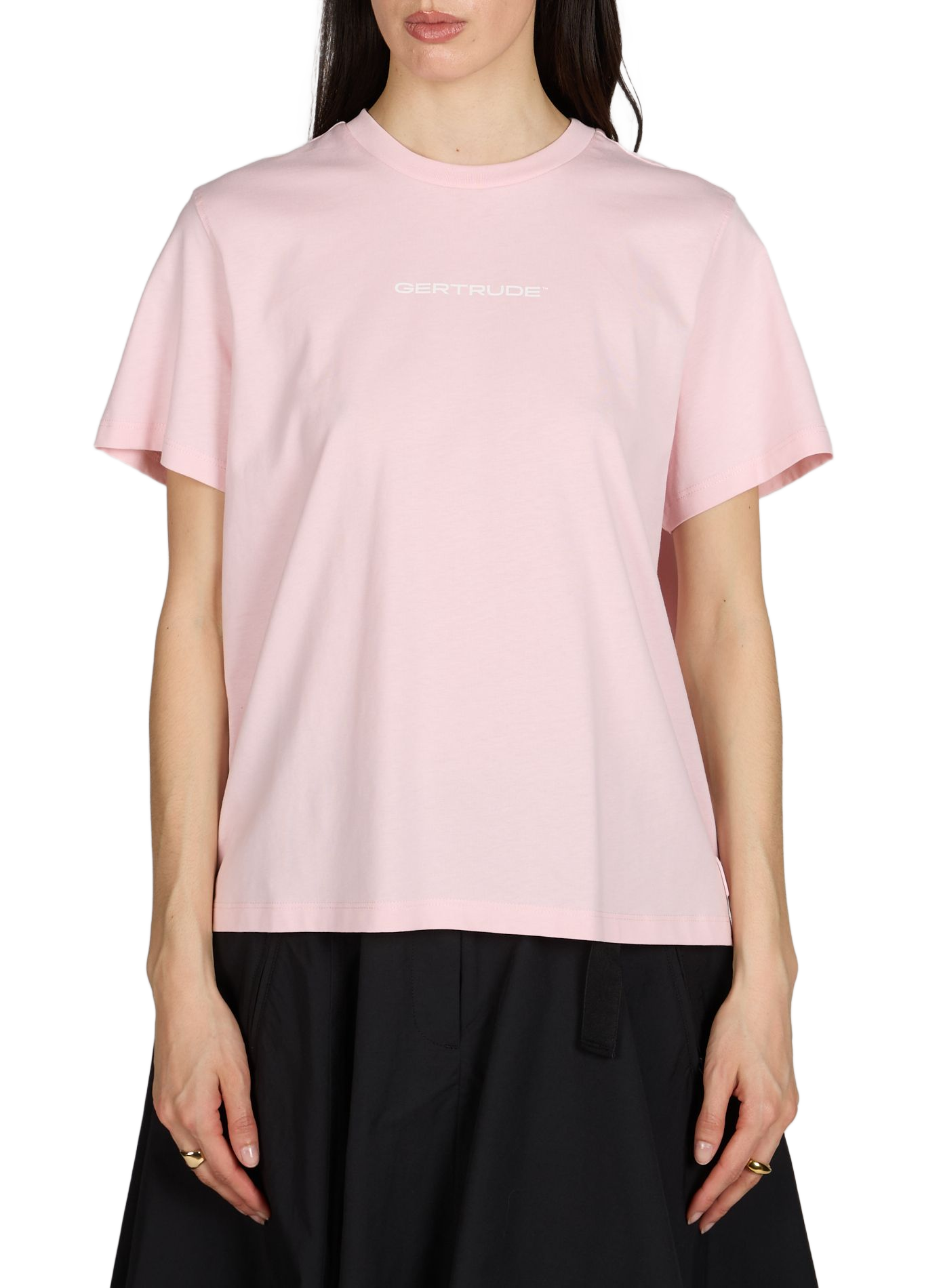 Straight T-shirt with screen-printed logo GERTRUDE ET GASTON Pink
