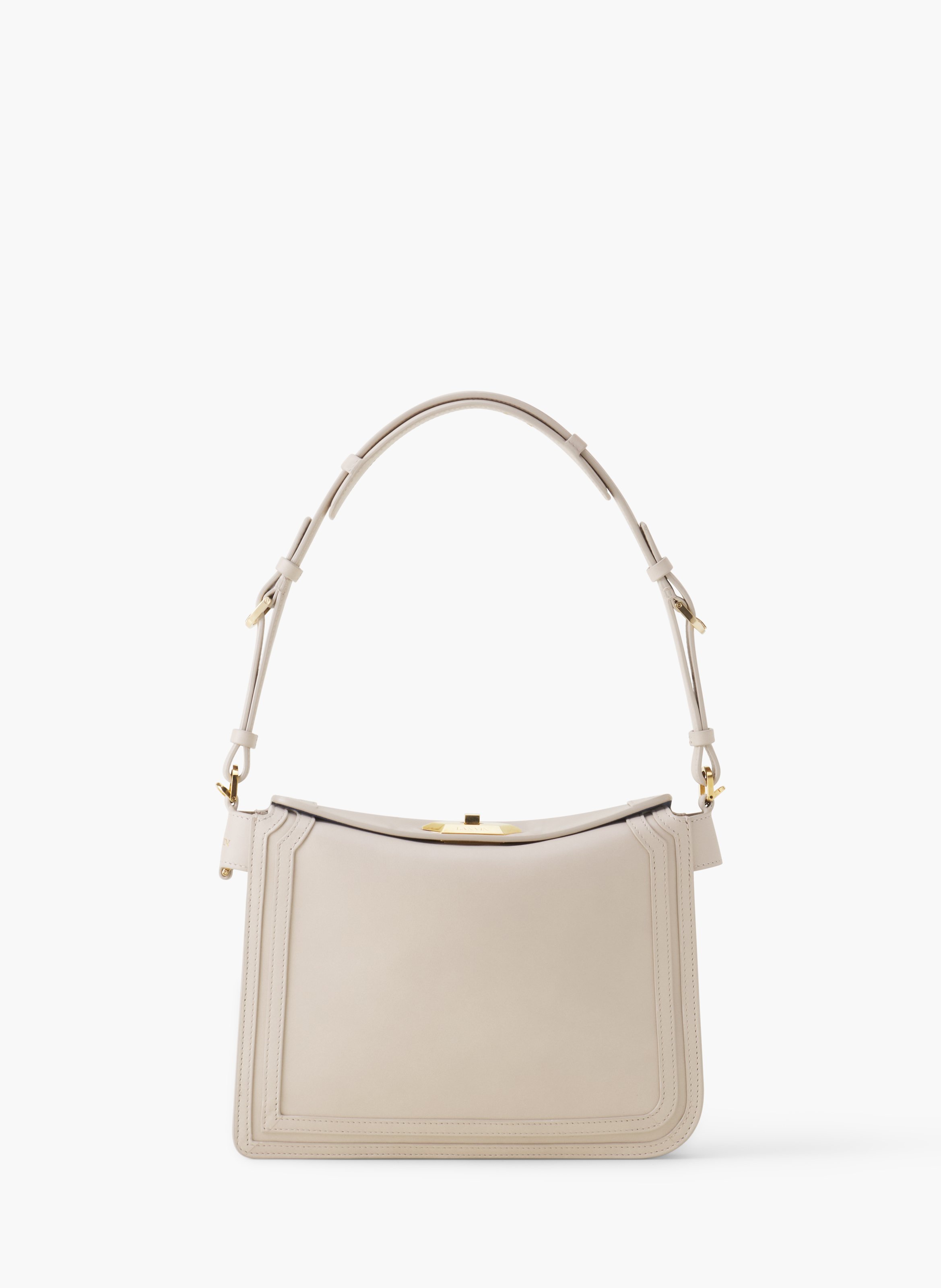 Sac compagnon 20 en cuir LANVIN Blanc