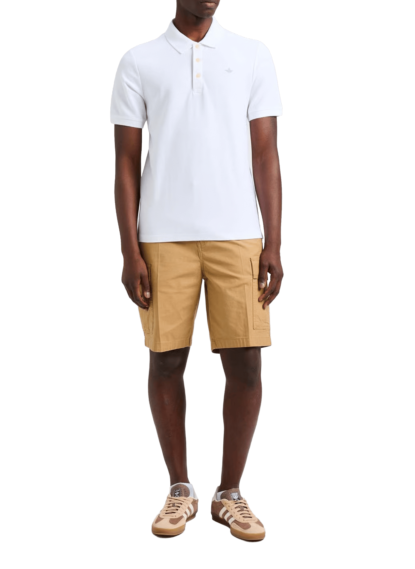 Slim fit polo Wit