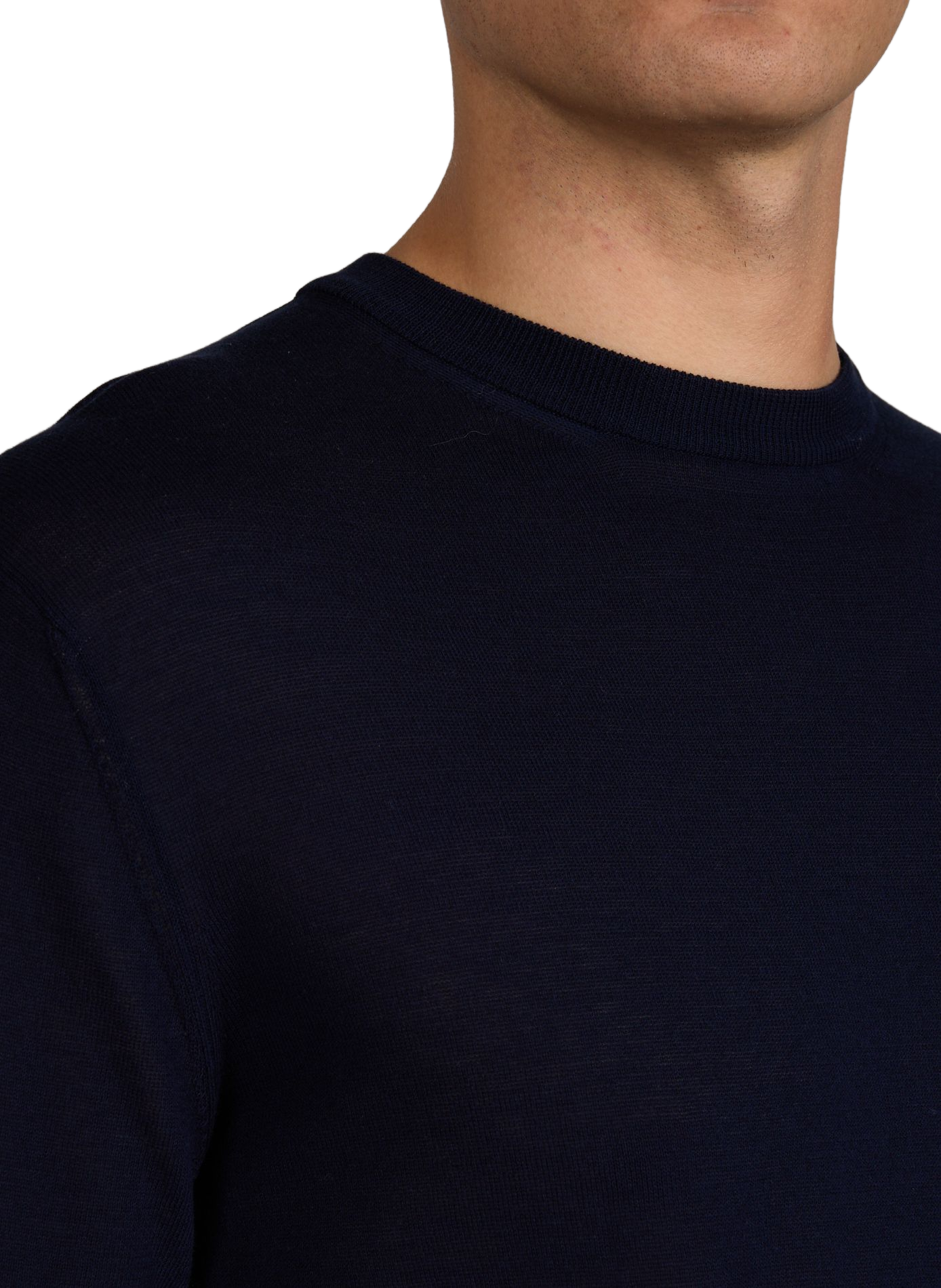 Pull droit en coton CRUNA Bleu