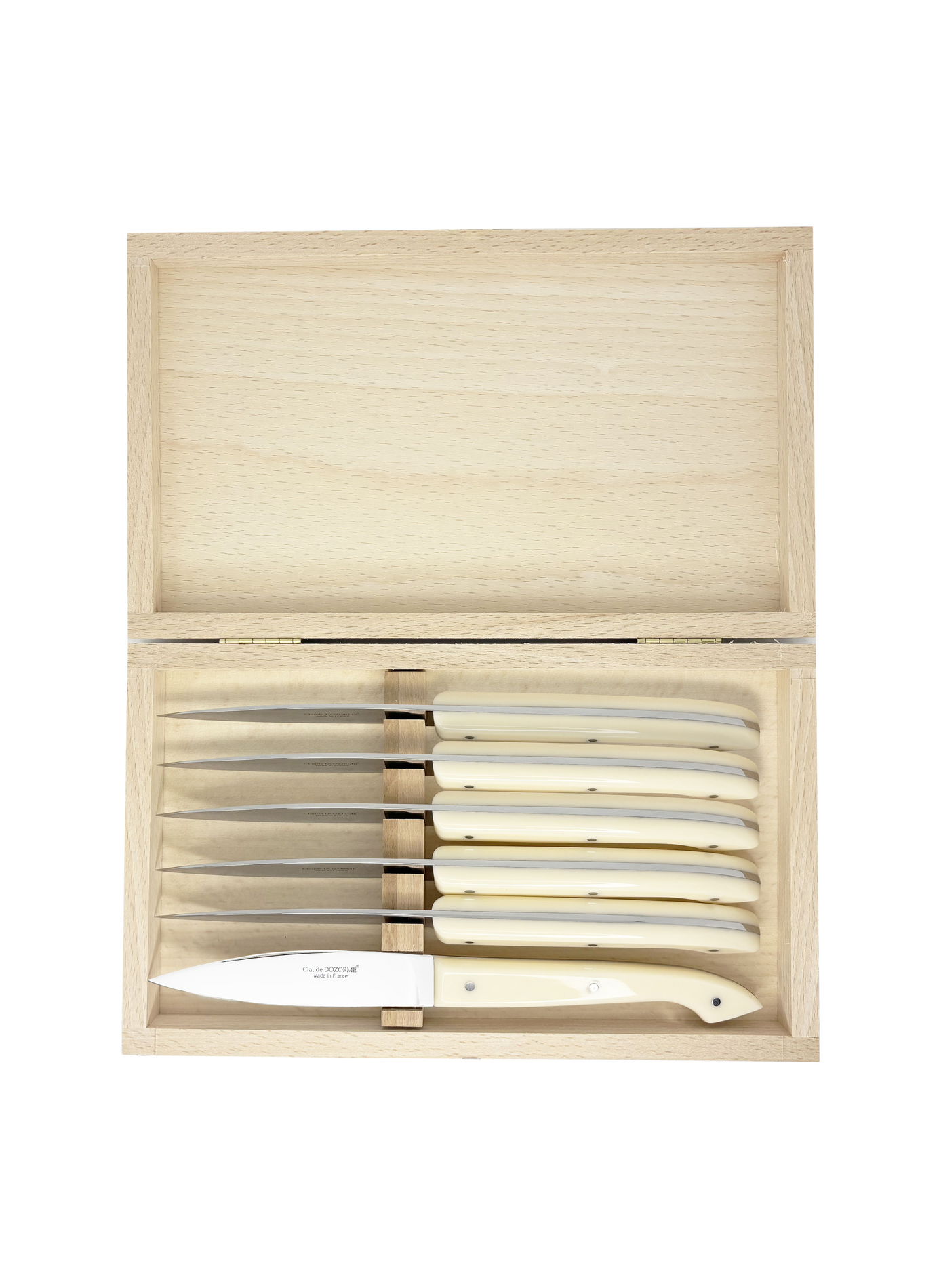 Set mit 6 Messern Capucin DOZORME Beige