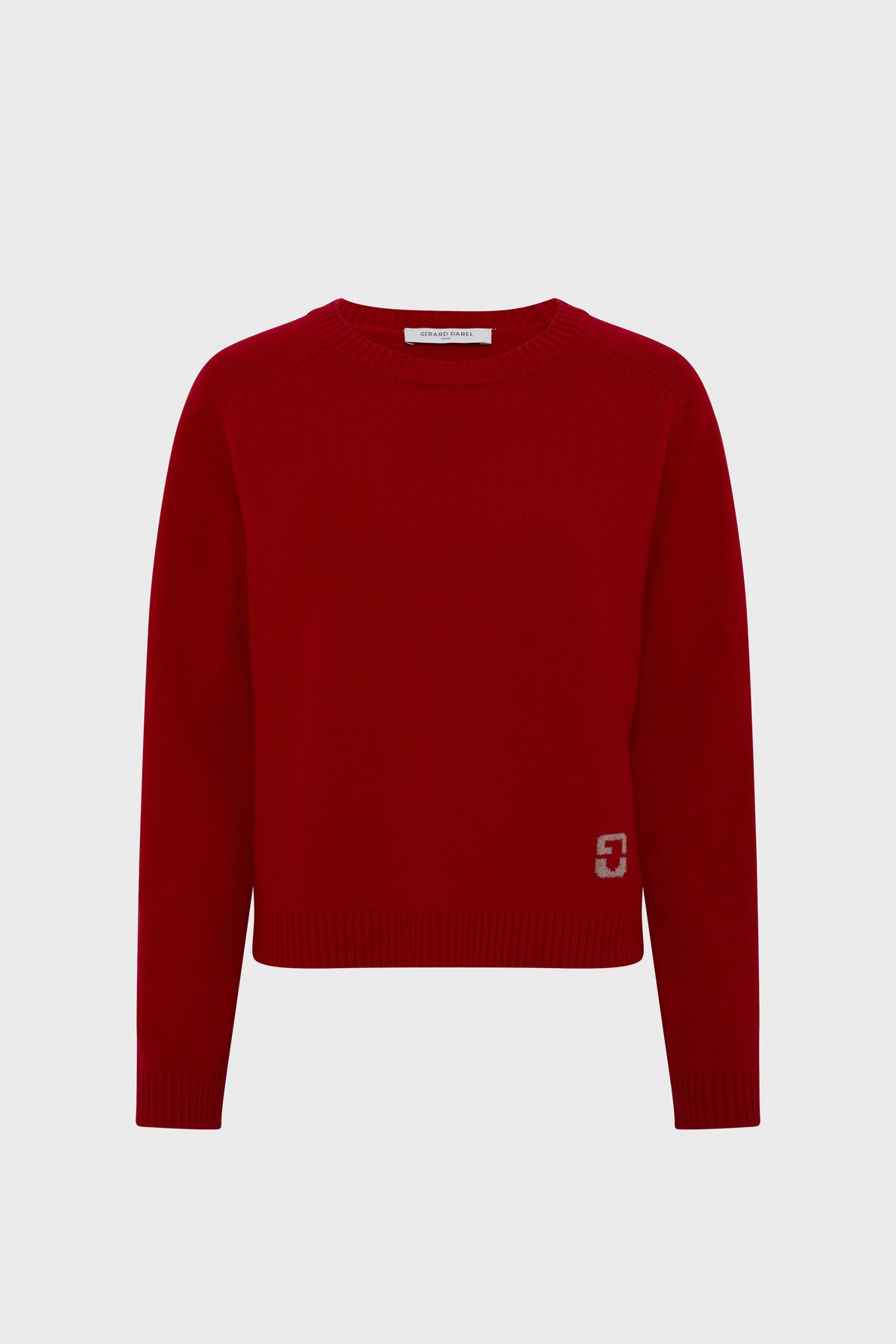 Pull à col rond en laine GERARD DAREL Rouge