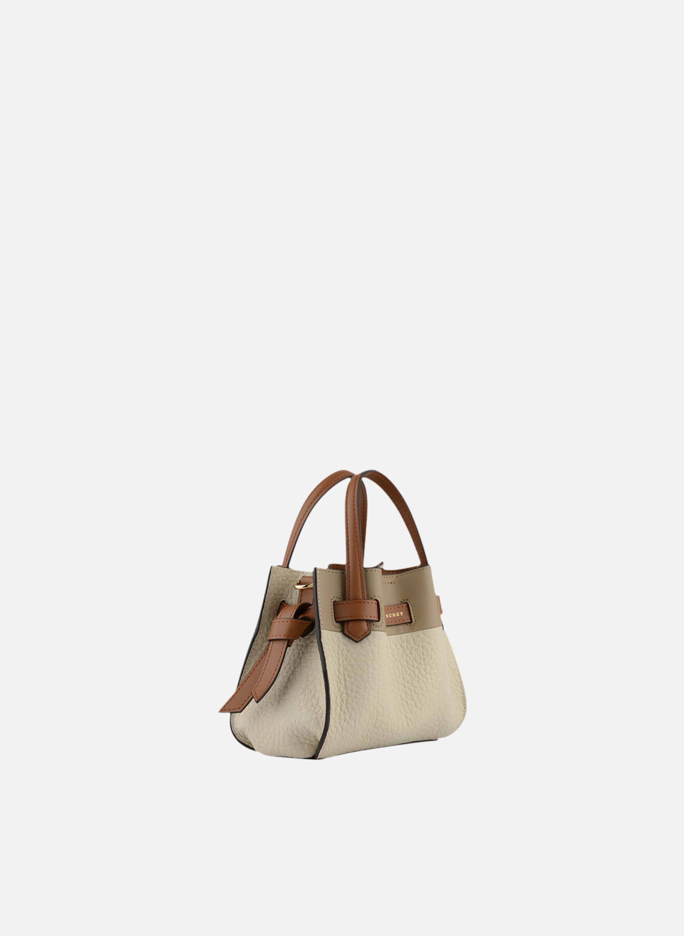 Blossom | sac à main nano en cuir de vachette | Multicolore POURCHET Femme