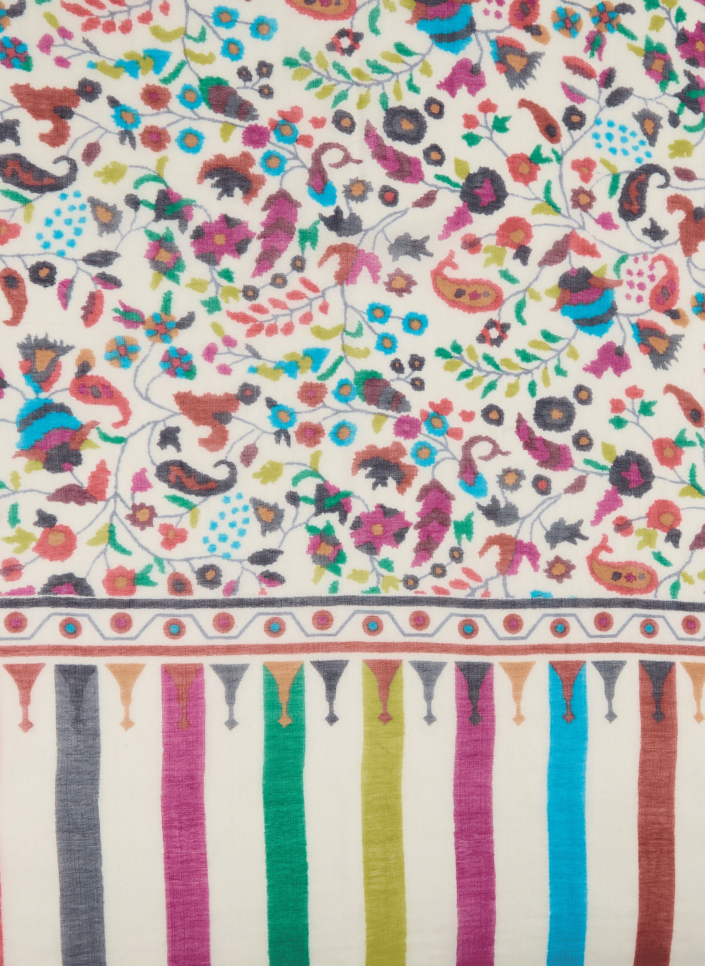 Printed scarf AU PRINTEMPS PARIS Multicolour